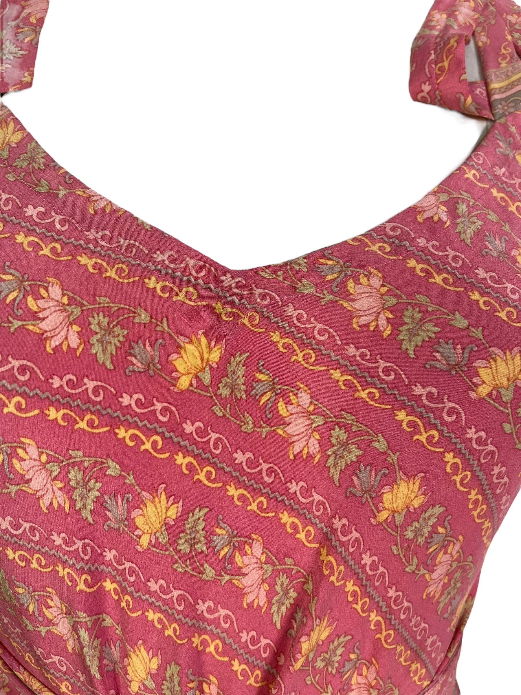 PRC7231 Avatar Pure Silk Maxi Dress with Belt