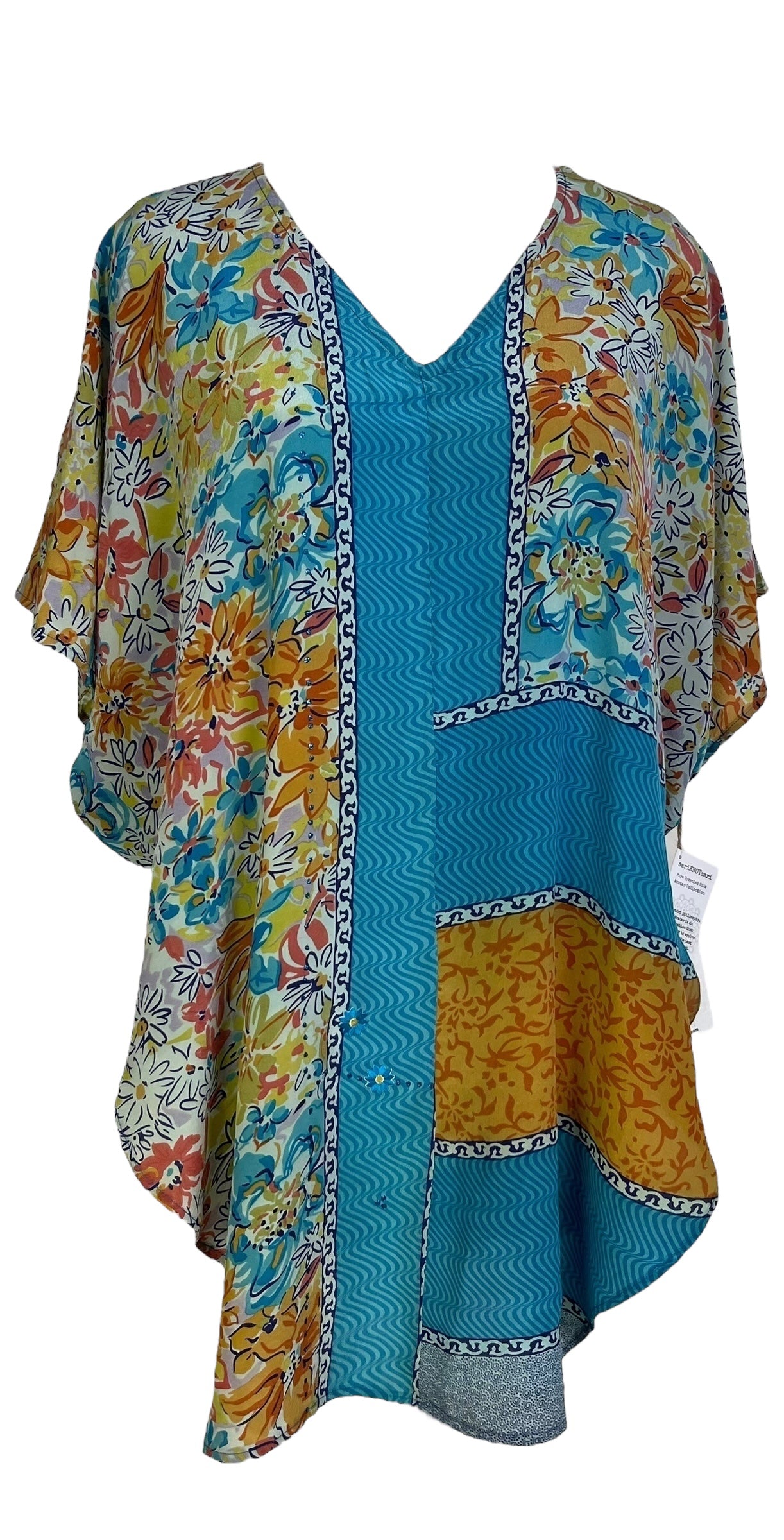 PRC7274 Wabi Sabi Pure Silk Waterfall Top