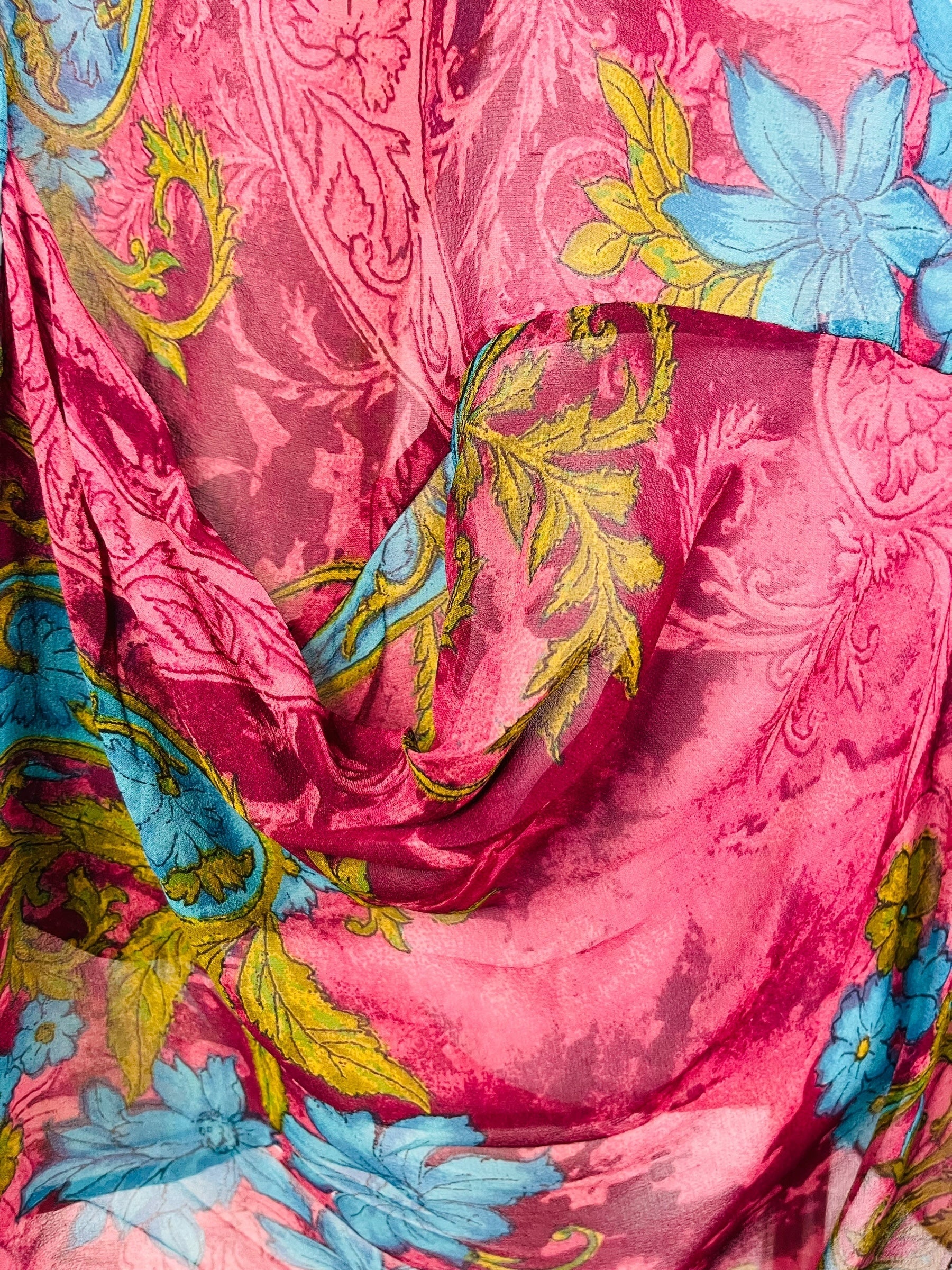 PRG6802 Sheer Avatar Pure Silk Self Pocket Tunic Dress