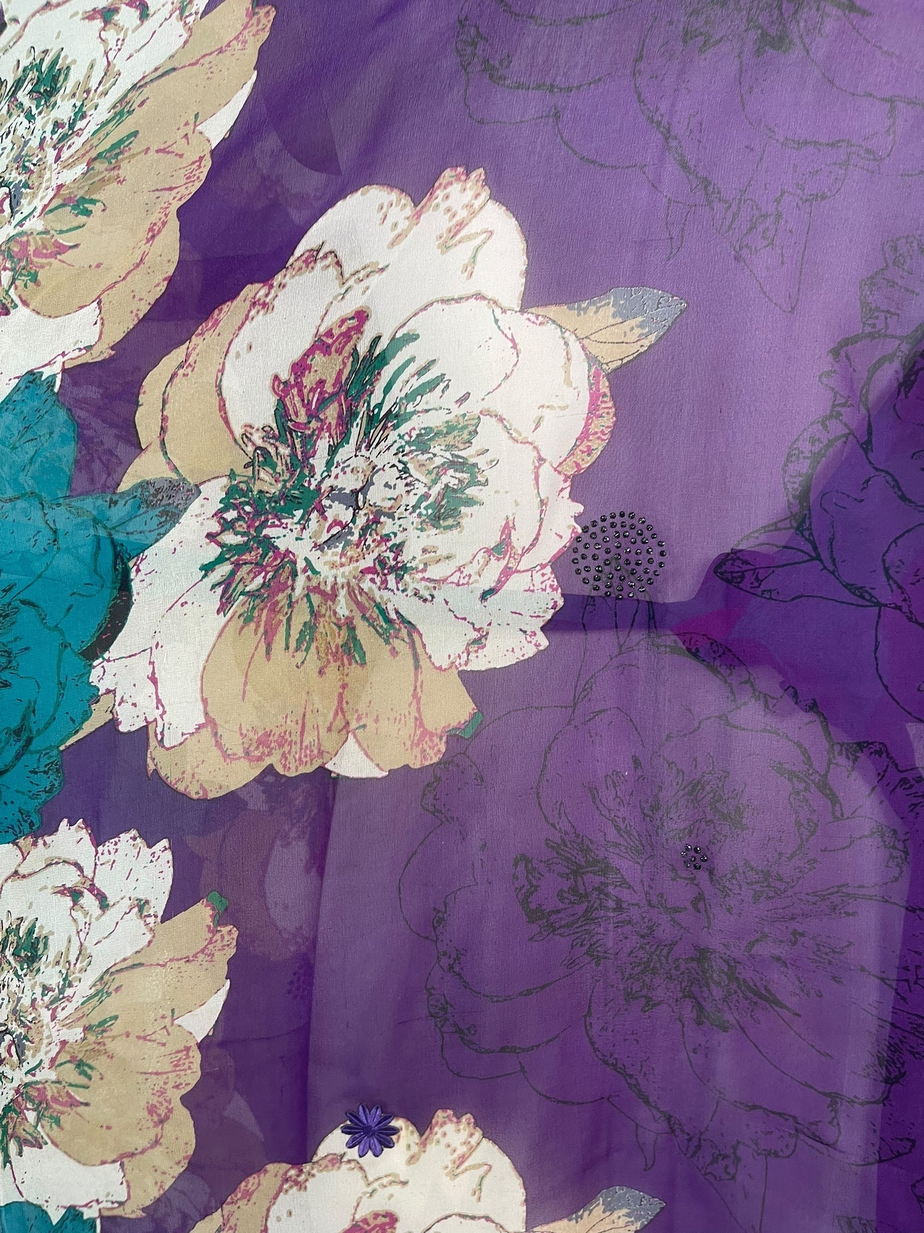 PREVIEW PRG8624 Sheer Avatar Pure Silk Kimono-Sleeved Jacket with Belt by FEBRUARY2026 – Handmade ethical Short Kimono from sariKNOTsari using upcycled silk. Designed in Canada for travel and slow fashion, loved from Toronto to LA to Sydney.