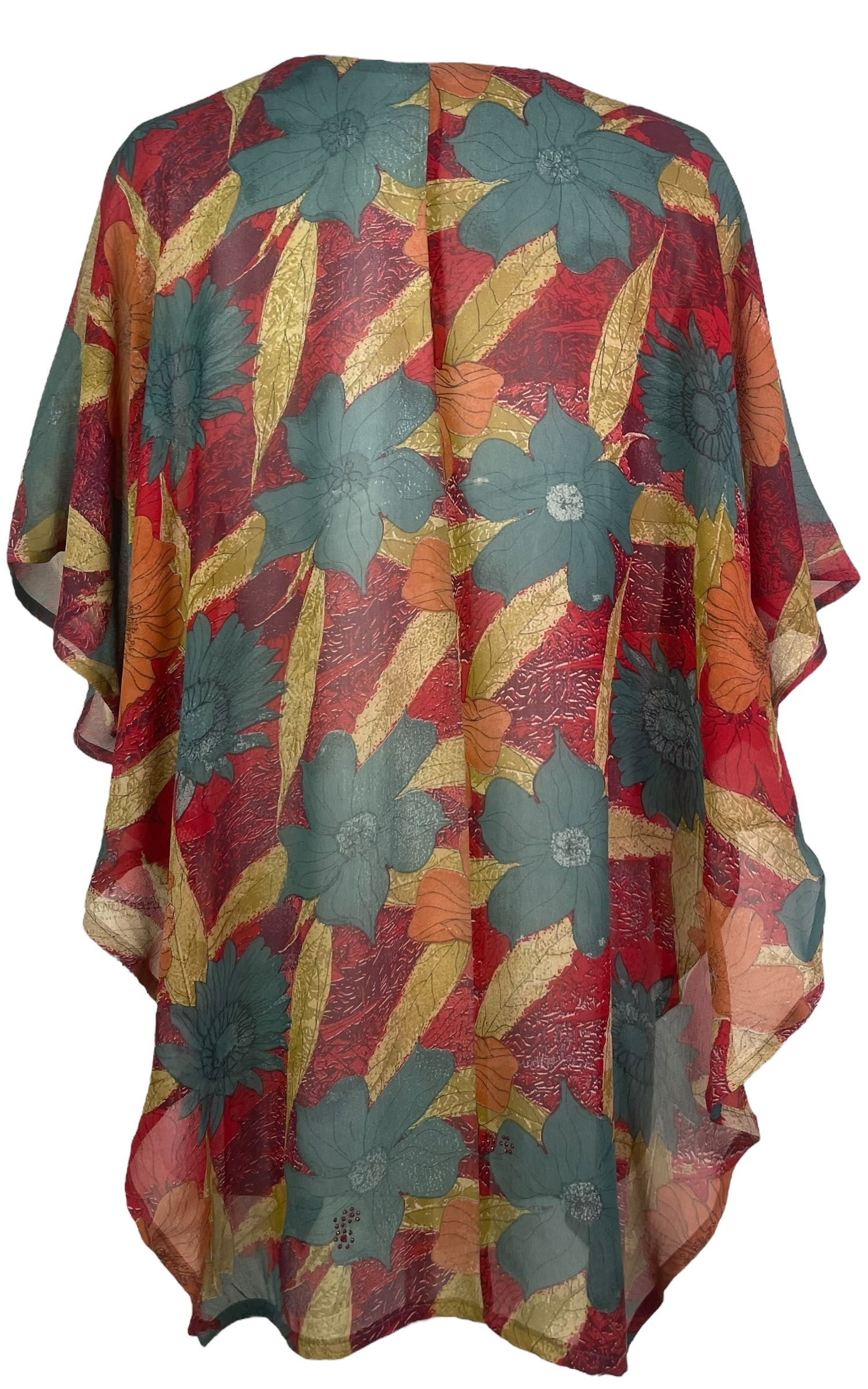 PRG8120 Sheer Avatar Pure Silk Waterfall Top