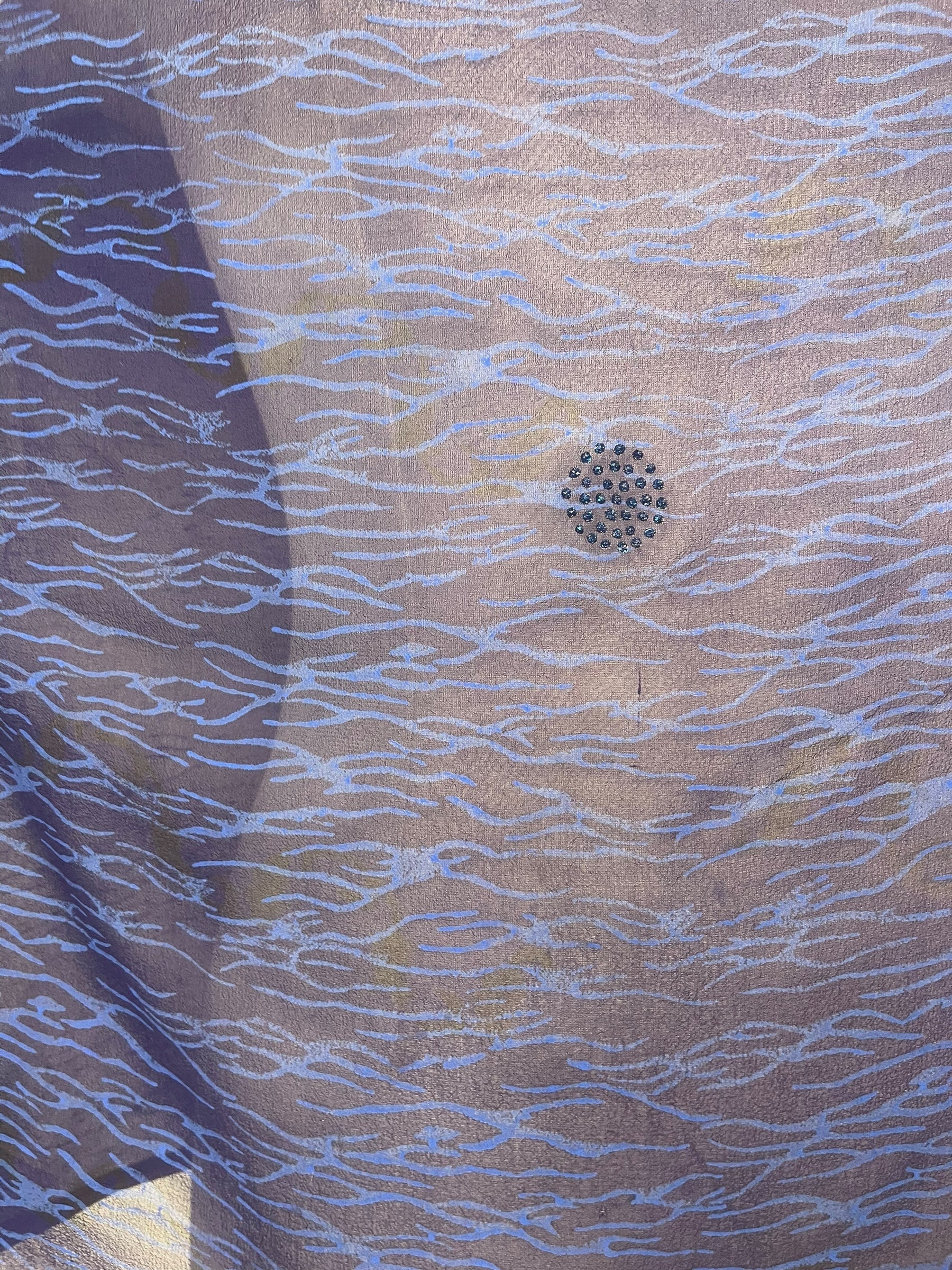 PREVIEW PRG8602 Sheer Avatar Pure Silk Side Slit Top by FEBRUARY2026 – Handmade ethical Side Slit Top from sariKNOTsari using upcycled silk. Designed in Canada for travel and slow fashion, loved from Toronto to LA to Sydney.