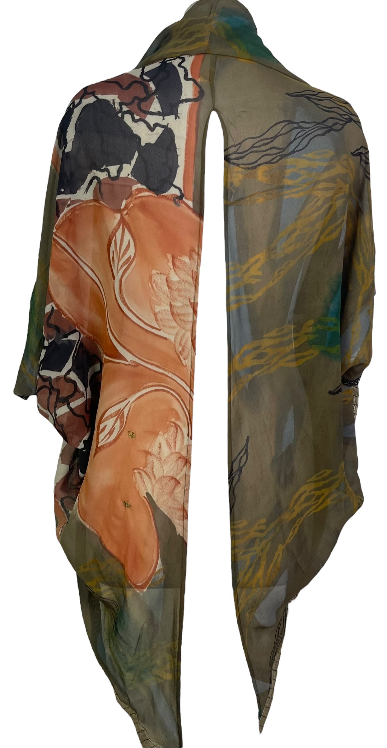 PRG6317 Sheer Avatar Pure Silk Cardigan