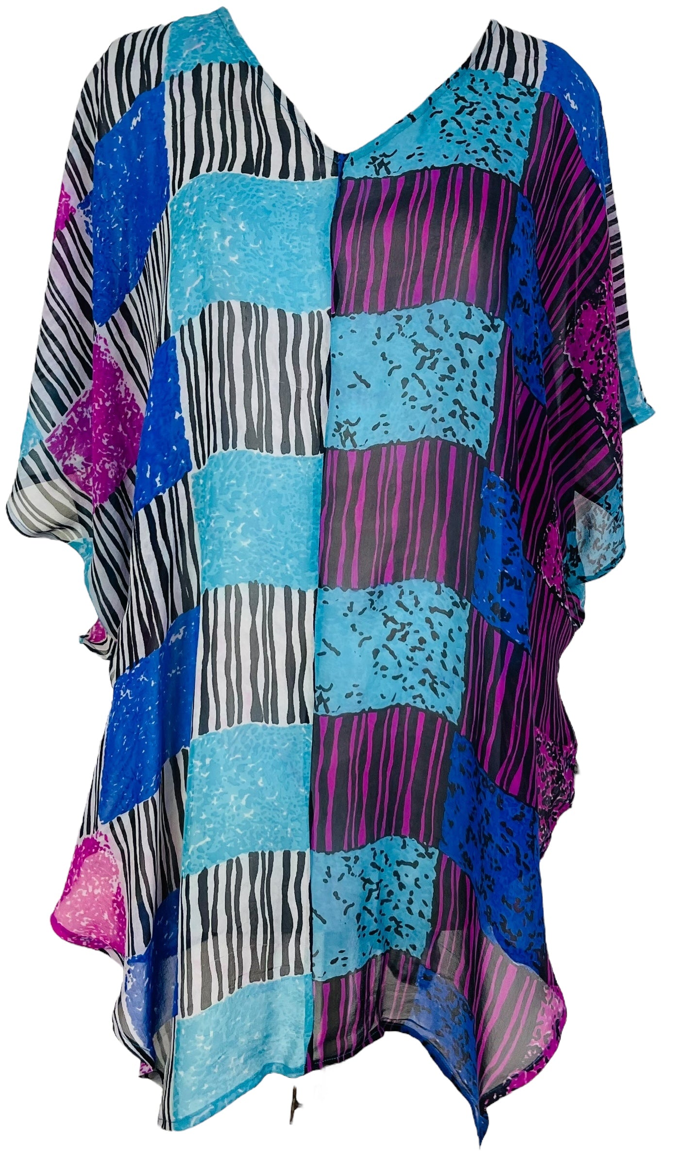 PRG6857 Sheer Wabi Sabi Pure Silk Waterfall Top