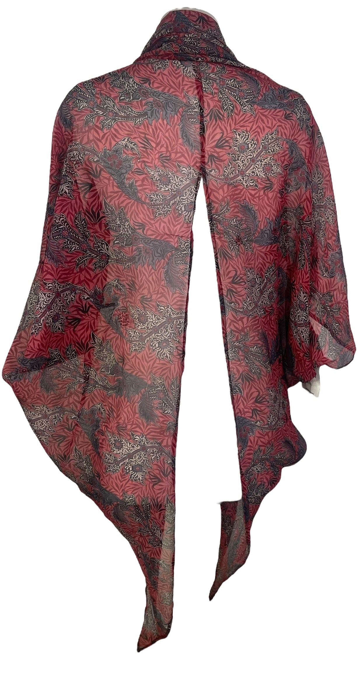 PRG7074 Sheer Wabi Sabi Pure Silk Cardigan