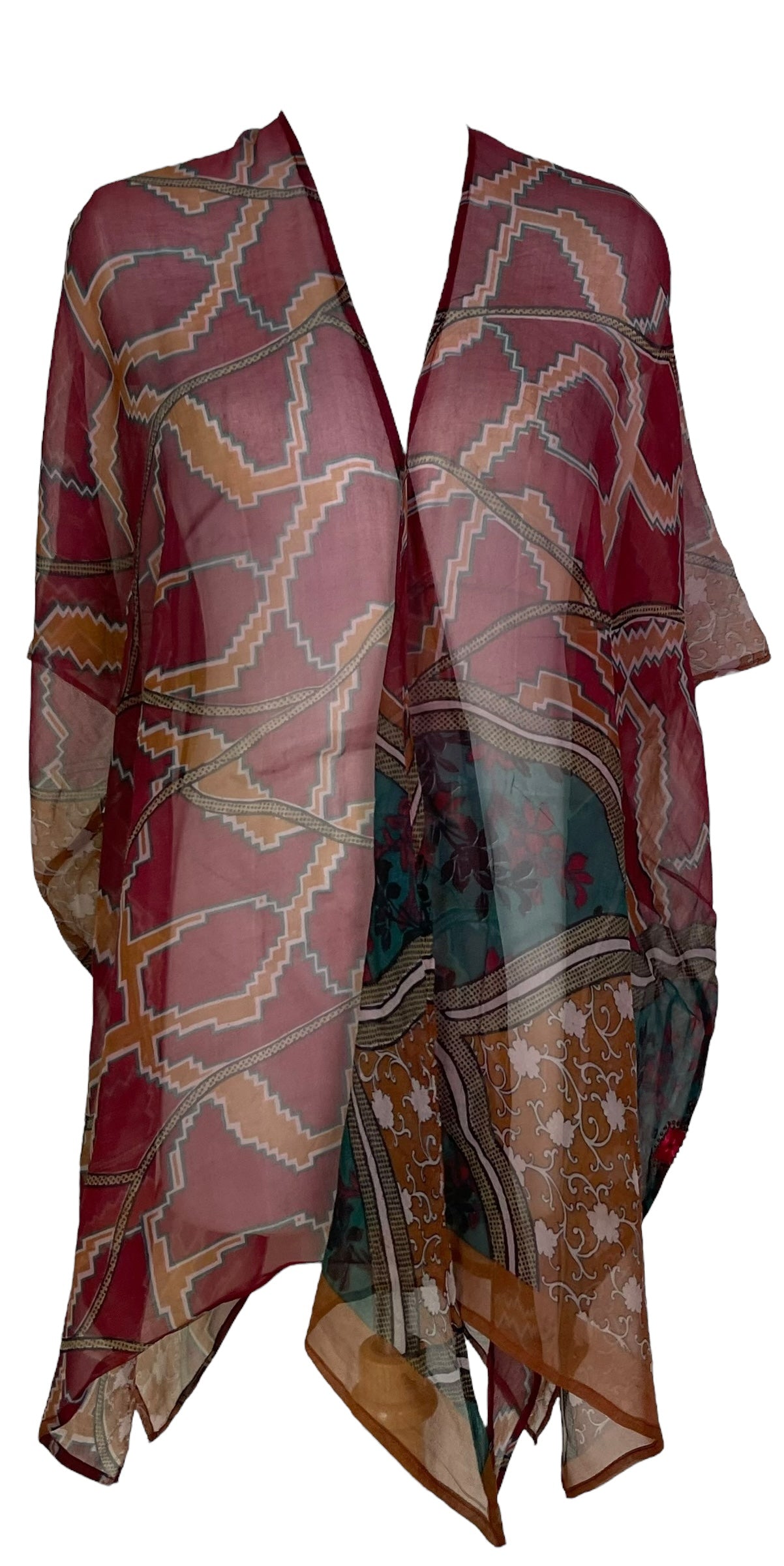 PRG6856 Sheer Avatar Pure Silk Cardigan