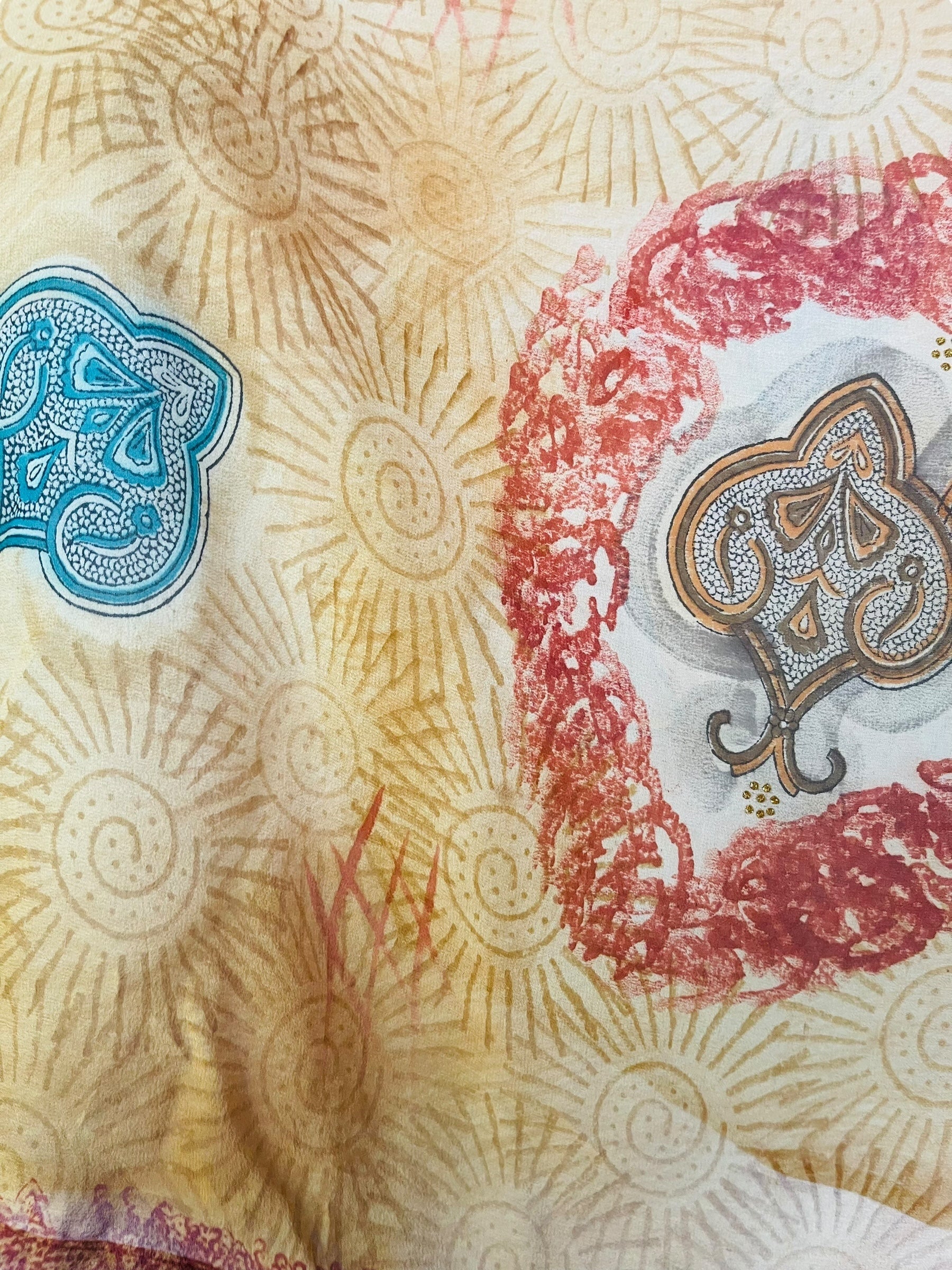 PRG7715 Sheer Avatar Pure Silk Capelet Poncho