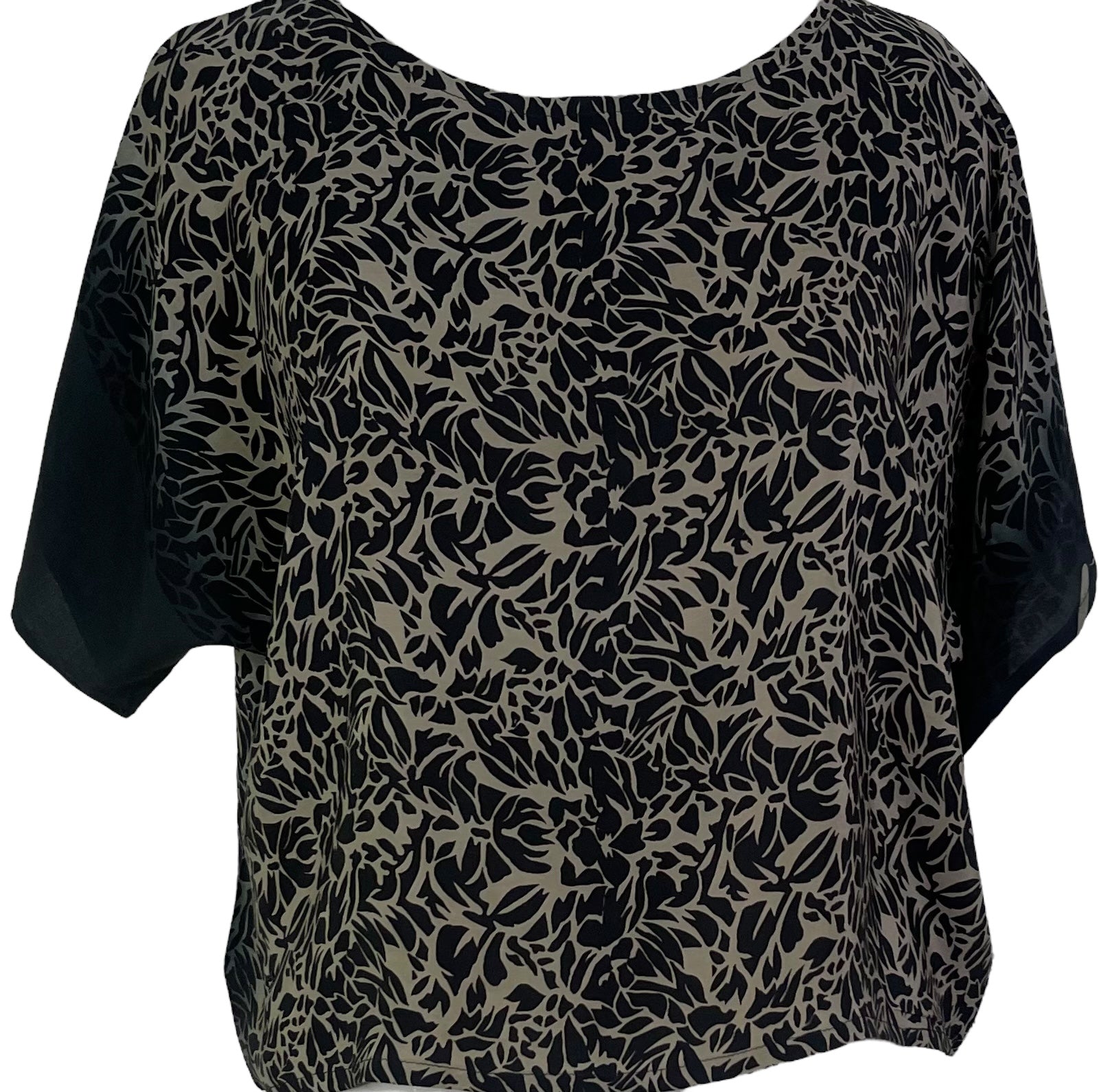 REVOLUTIONHER PRC6965 Avatar Pure Silk Boxy Top