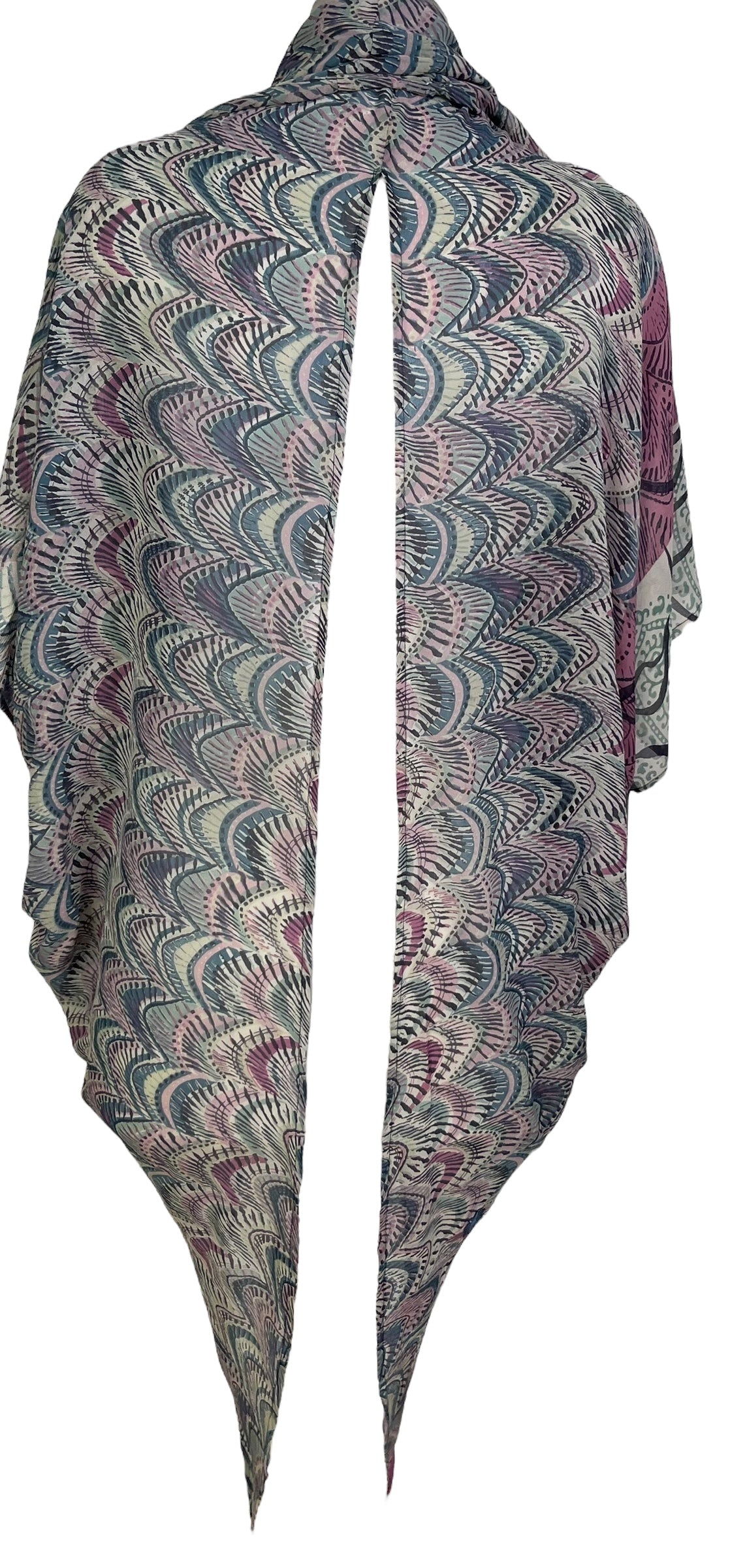 PRG7266 Sheer Wabi Sabi Pure Silk Cardigan