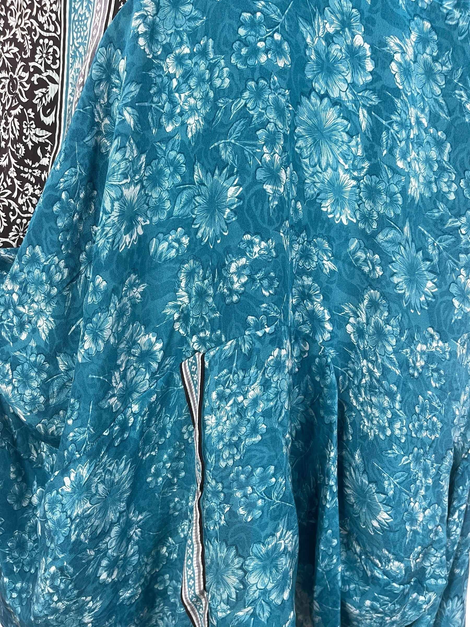 PRC7890 Avatar Pure Silk Sculptural Long Tunic Dress