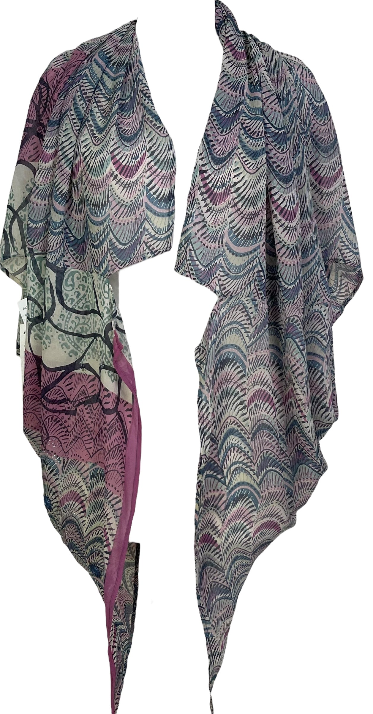 PRG7266 Sheer Wabi Sabi Pure Silk Cardigan