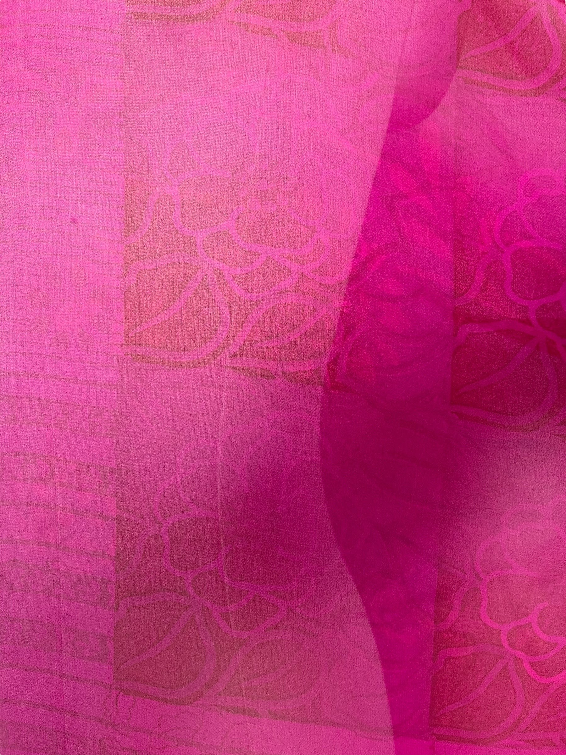 DEEANNS PRG8058 Sheer Avatar Pure Silk Long Tunic with Side Ties