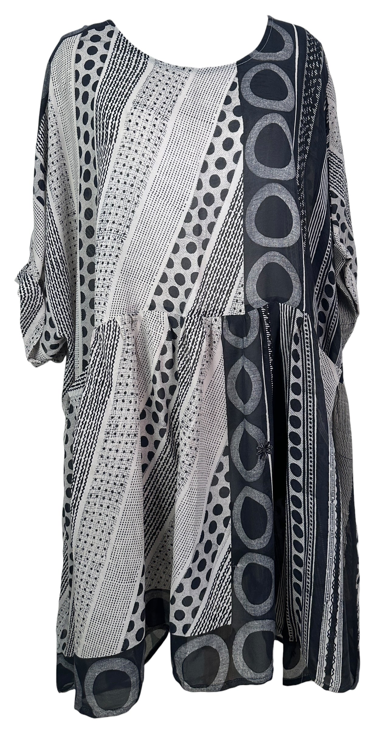 PREVIEW PRG8422 Sheer Avatar Pure Silk Boxy Babydoll Dress