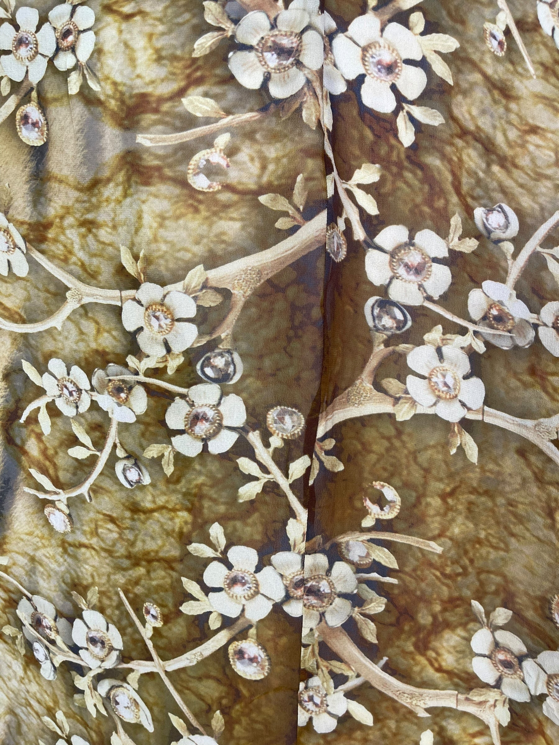 PRG7060 Sheer Avatar Pure Silk Waterfall Top