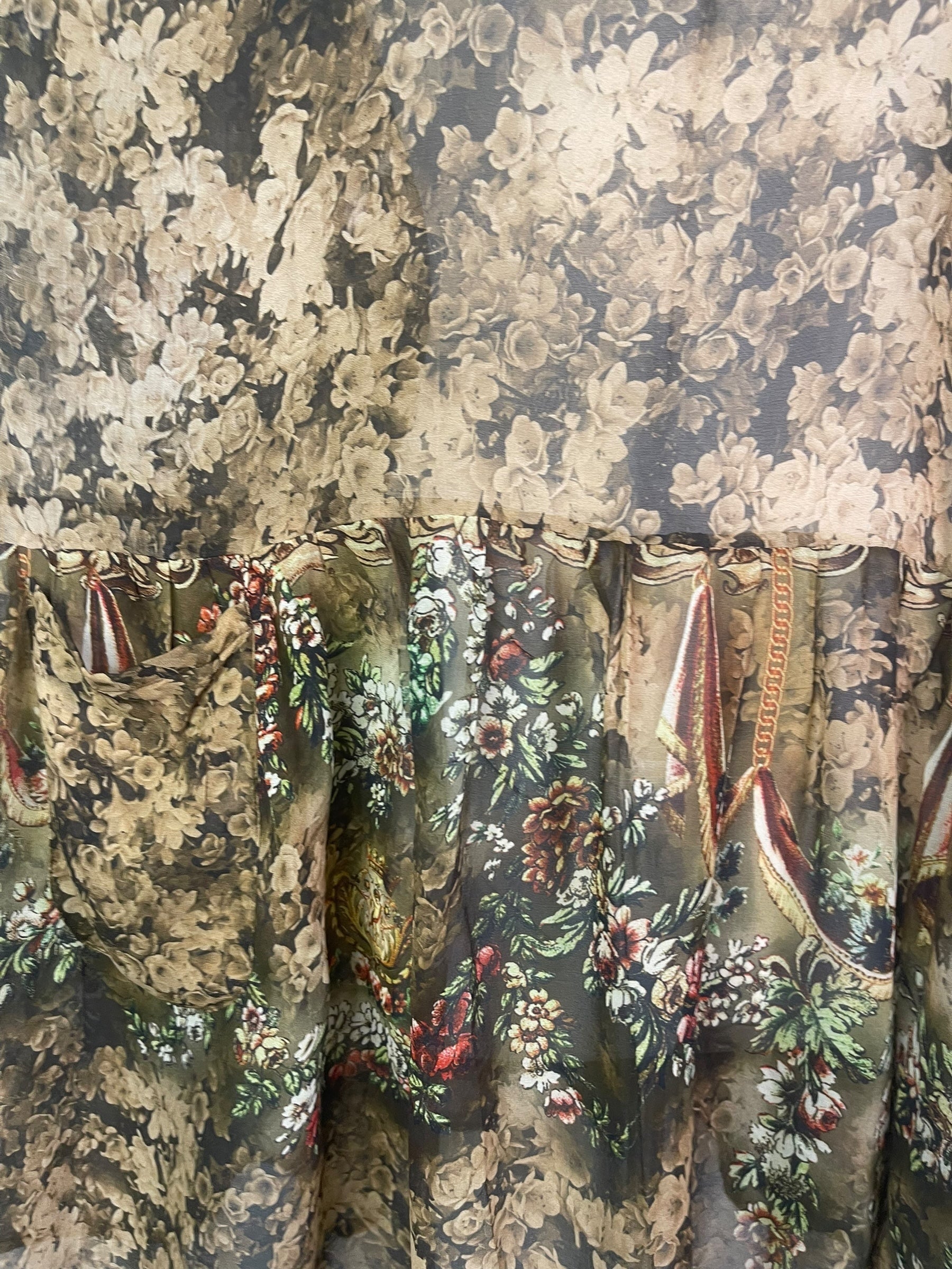 PRG8165 Sheer Wabi Sabi Pure Silk Boxy Babydoll Dress