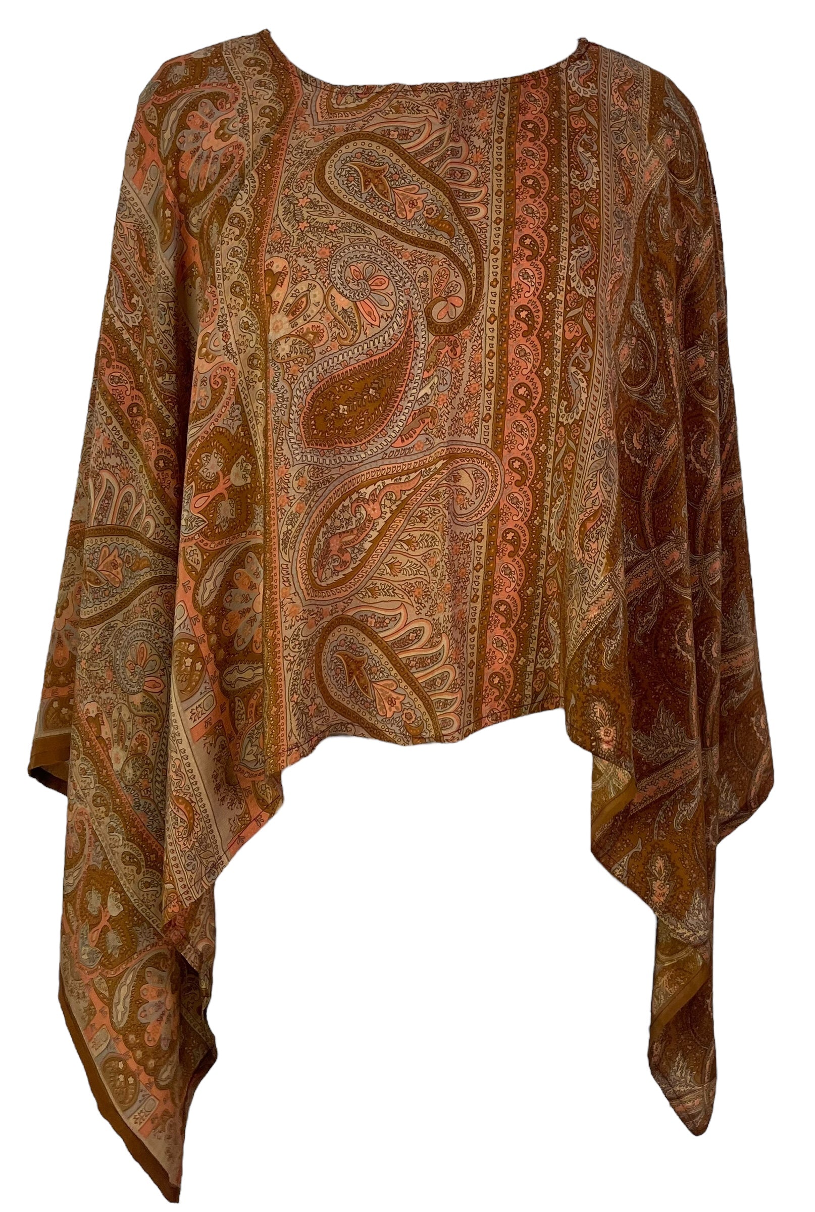 PRC6720 Avatar Pure Silk Capelet Poncho