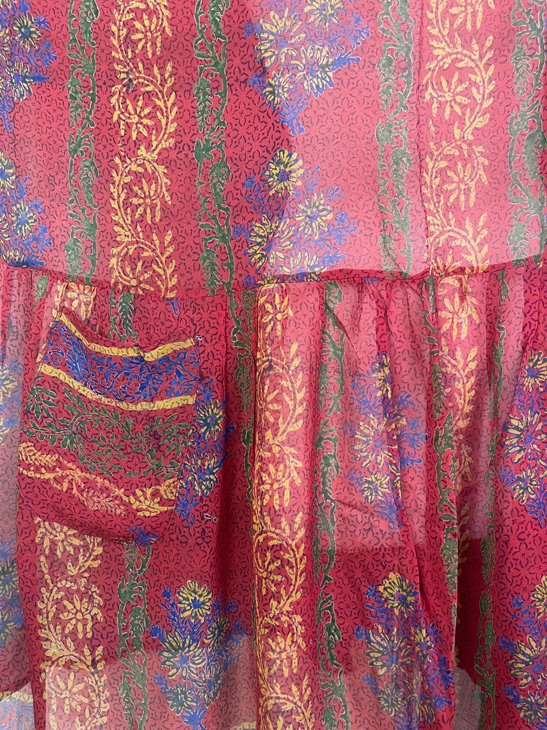 PRG7741 Sheer Avatar Pure Silk Boxy Babydoll Dress