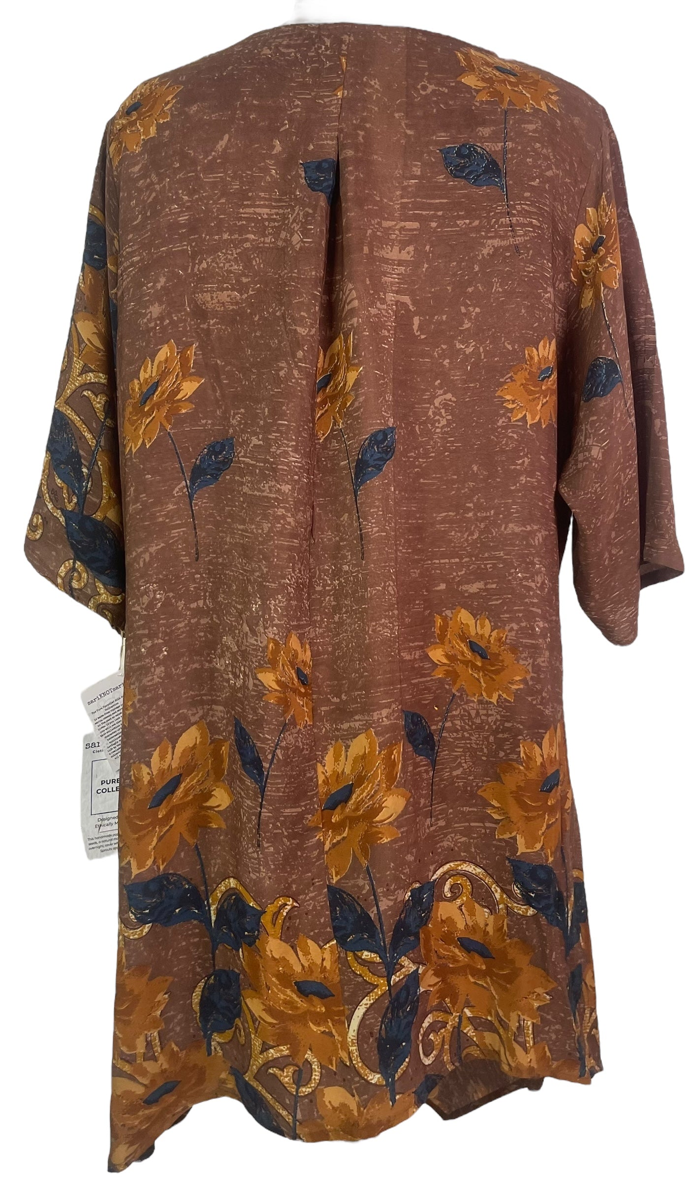 PRC7942 Avatar Pure Silk Self Pocket Tunic Dress