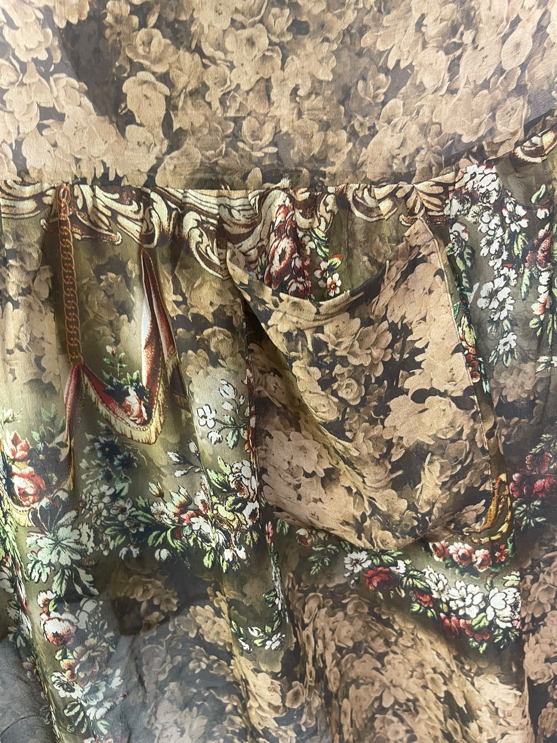 PRG8165 Sheer Wabi Sabi Pure Silk Boxy Babydoll Dress