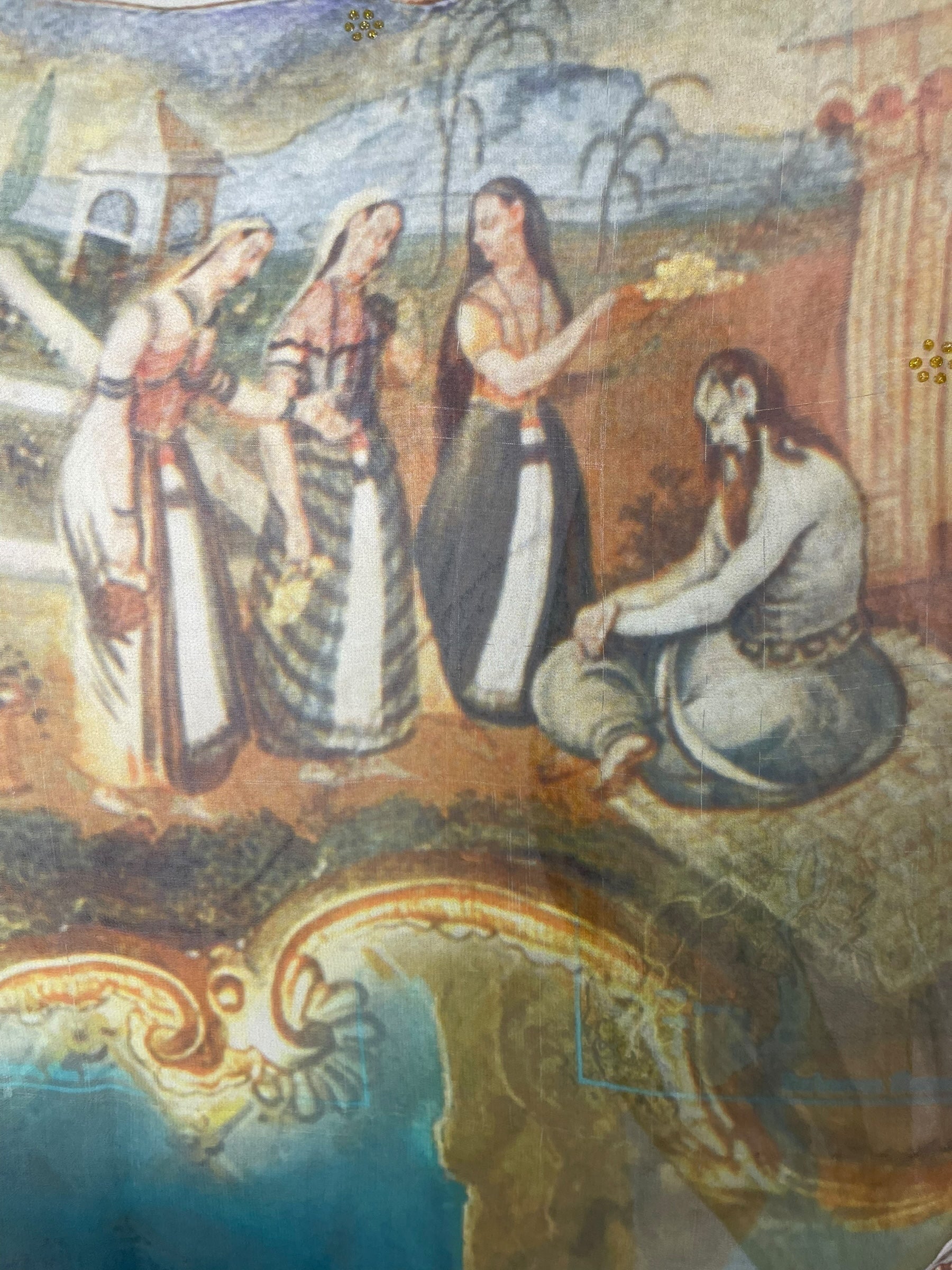 PREVIEW PRG8581A Sheer Pure Silk Wabi Sabi Capelet Poncho