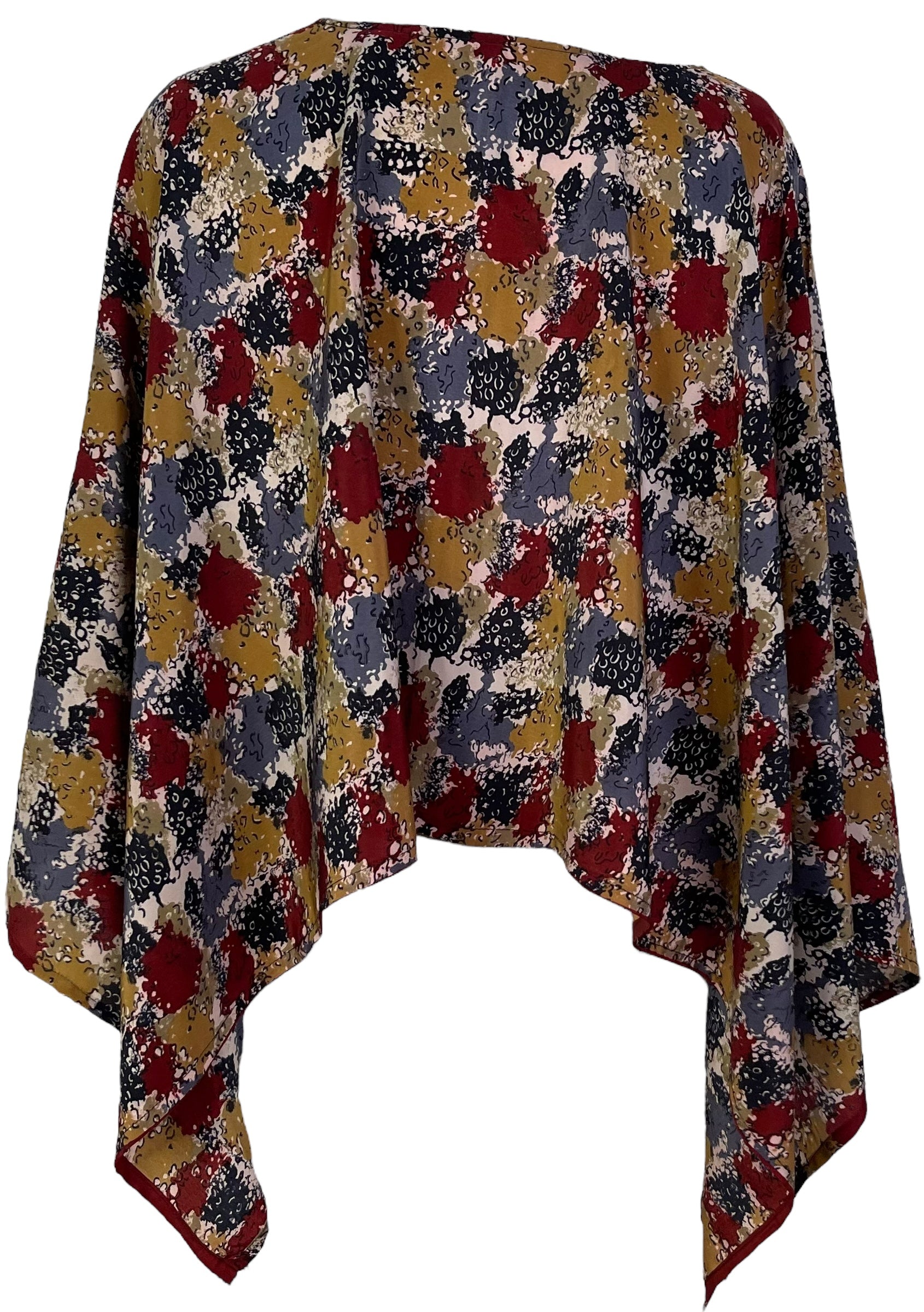 PRC7003 Avatar Pure Silk Capelet Poncho