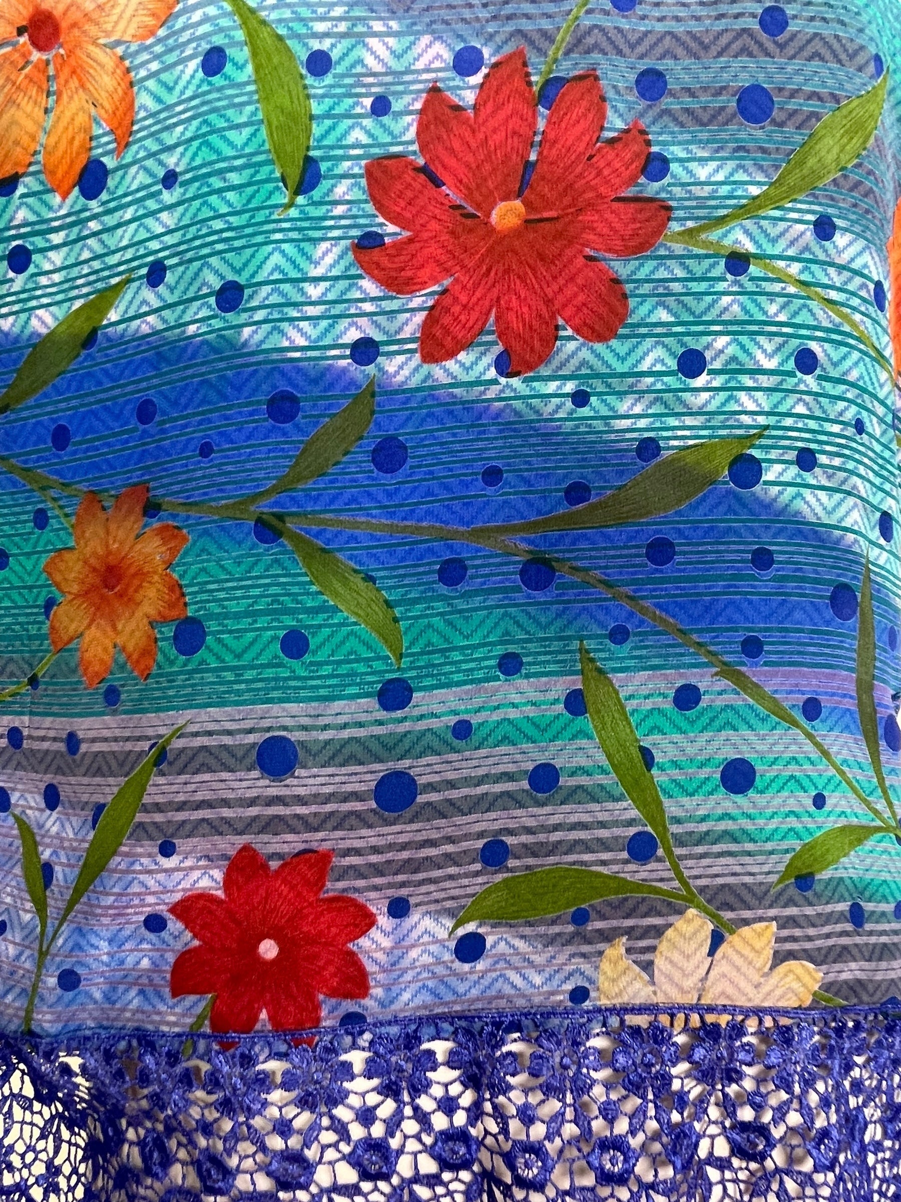 PRC6727 Avatar Pure Silk Side Slit Top