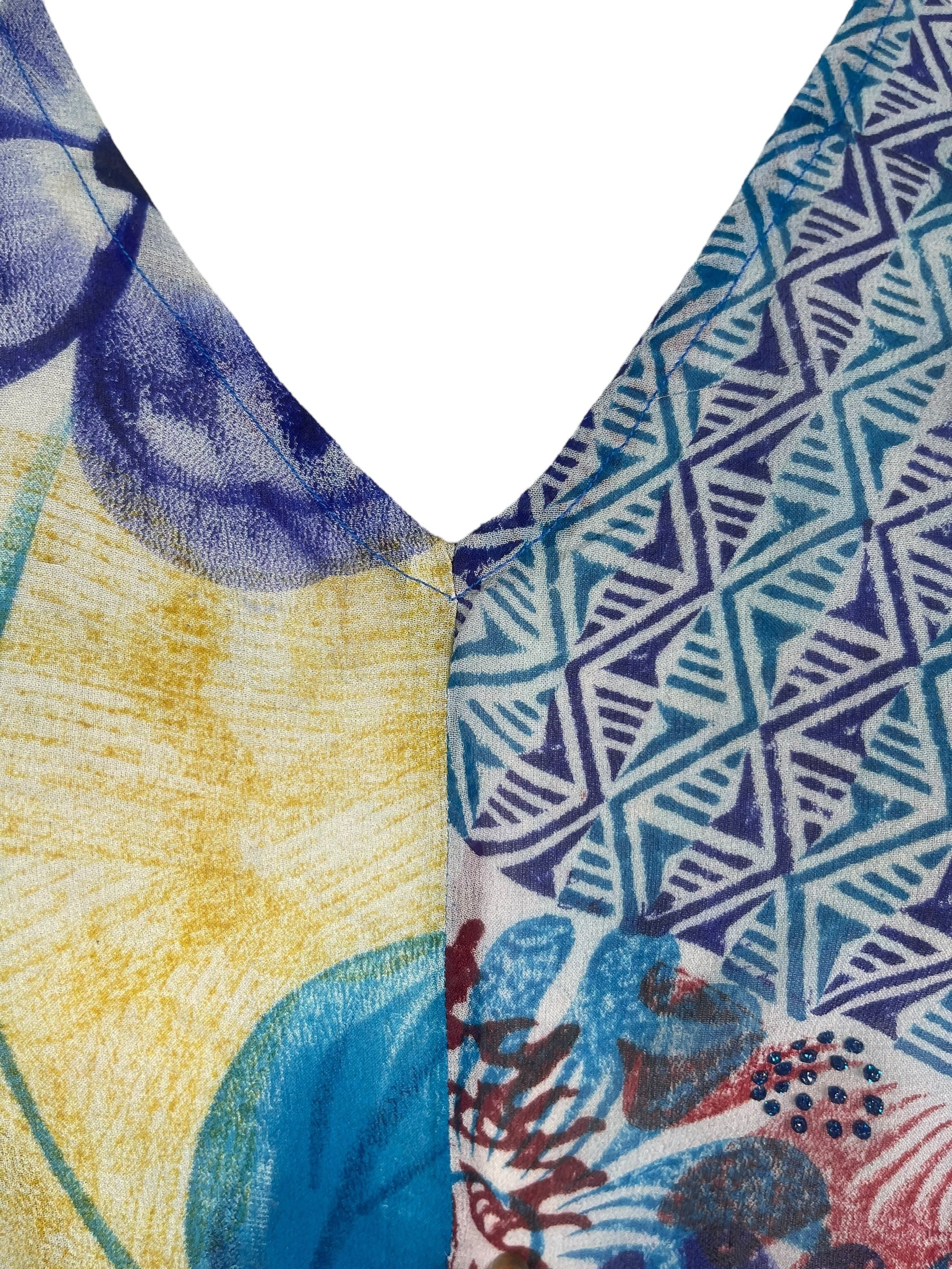 PRG8125 Sheer Avatar Pure Silk Waterfall Top