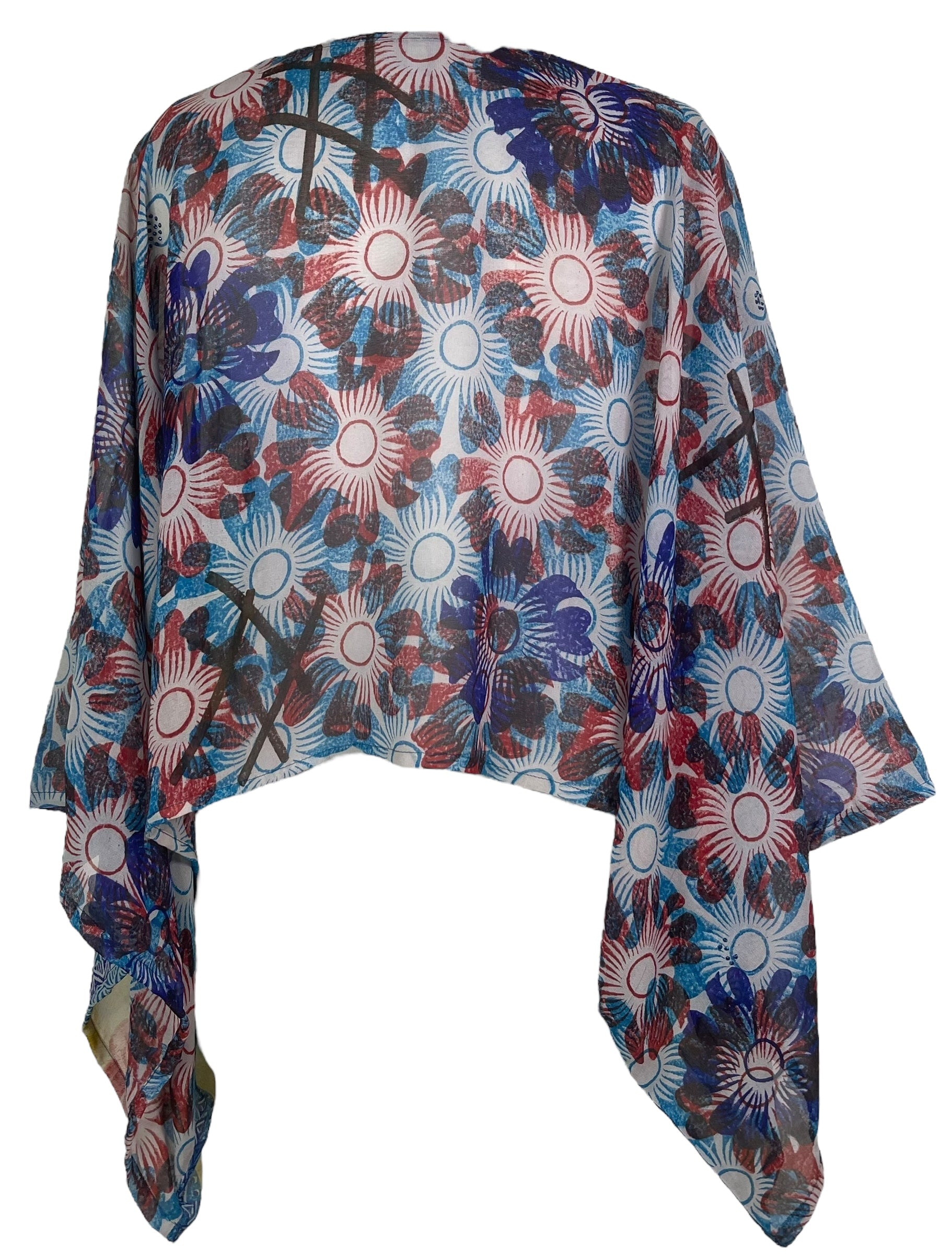 Releases Sunday at 8pm EST PRG8125 Sheer Avatar Pure Silk Kimono-Sleeved Top