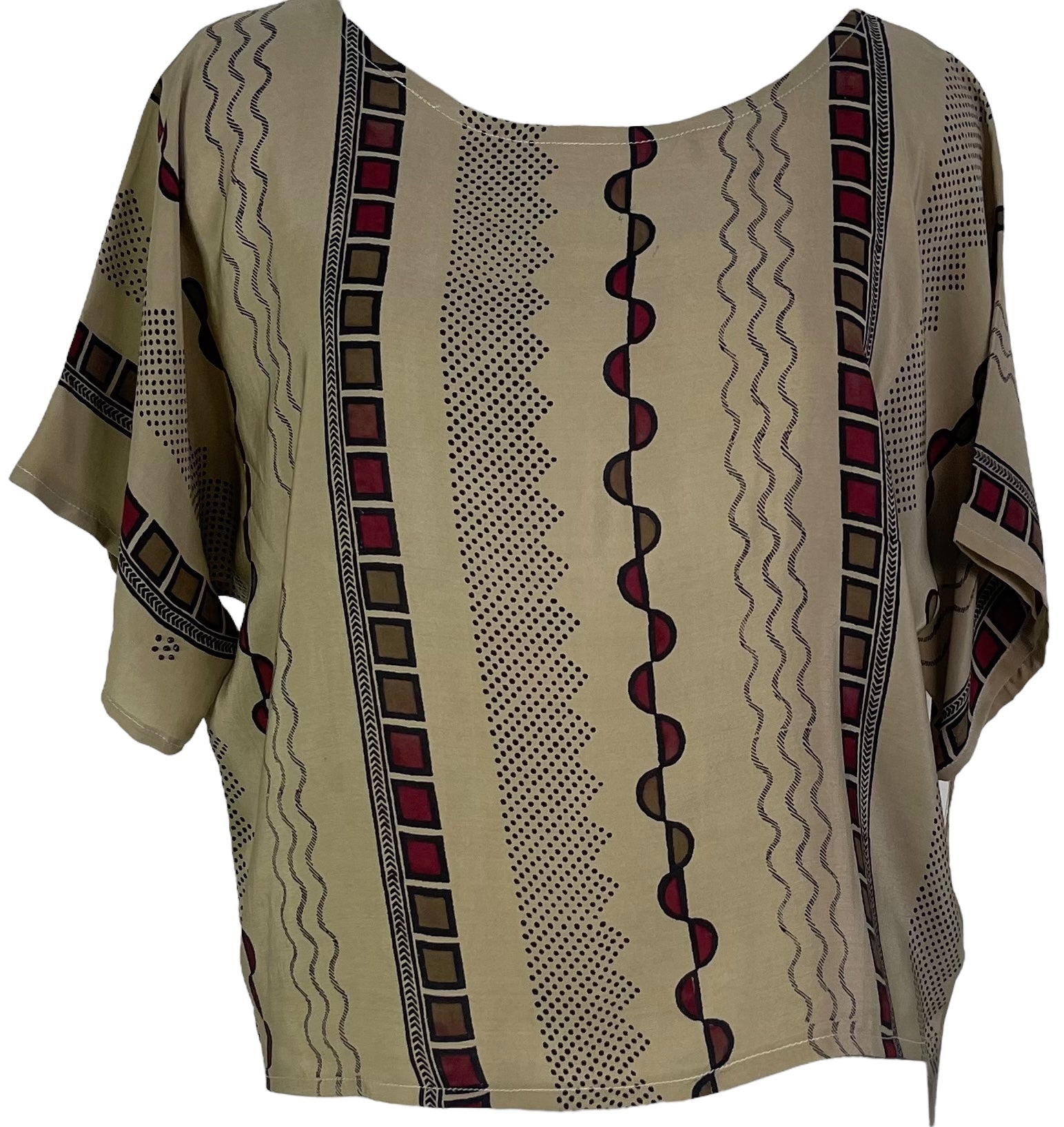 PRC6973 Avatar Pure Silk Boxy Top