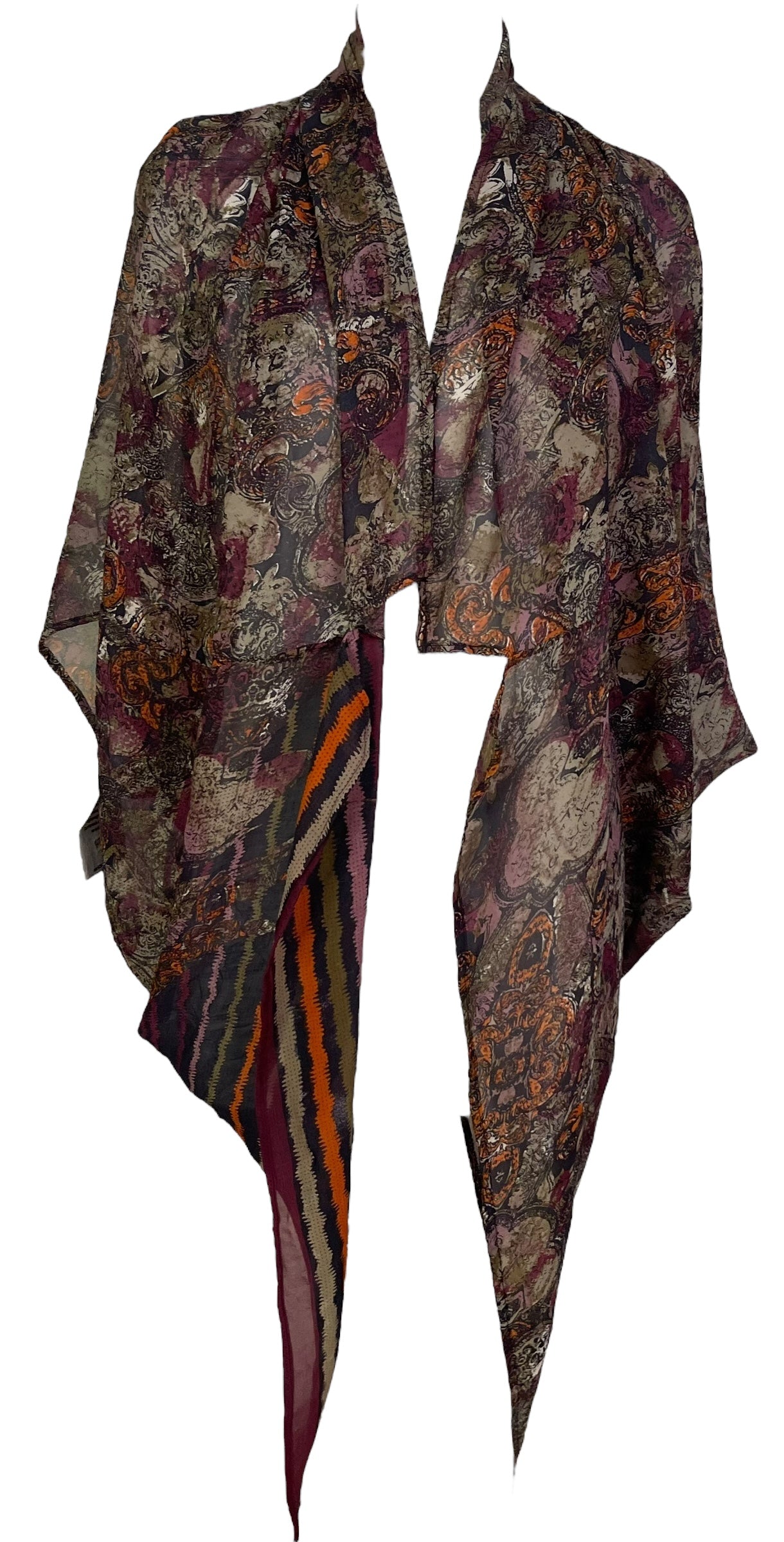 DEEANNS PRG7096 Sheer Avatar Pure Silk Cardigan