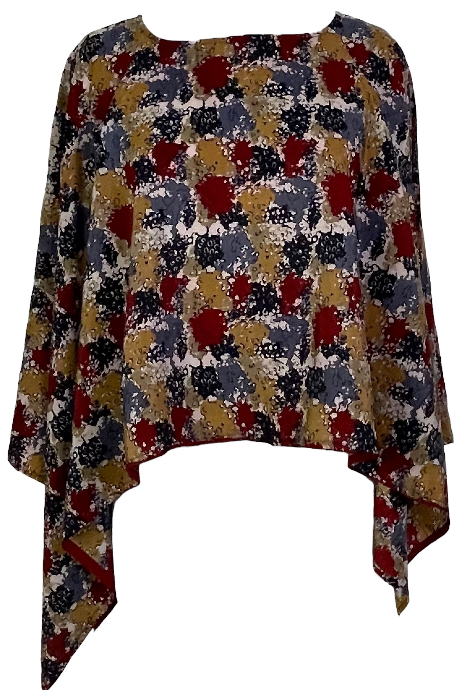 PRC7003 Avatar Pure Silk Capelet Poncho