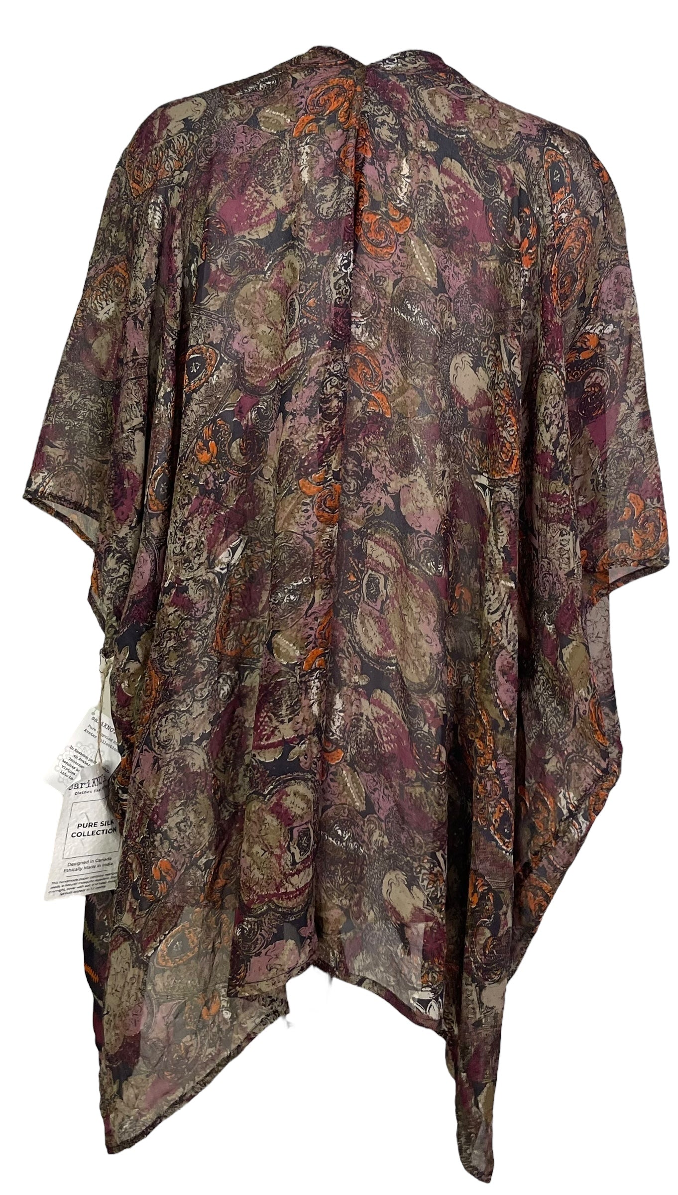 PRG7096 Sheer Avatar Pure Silk Cardigan