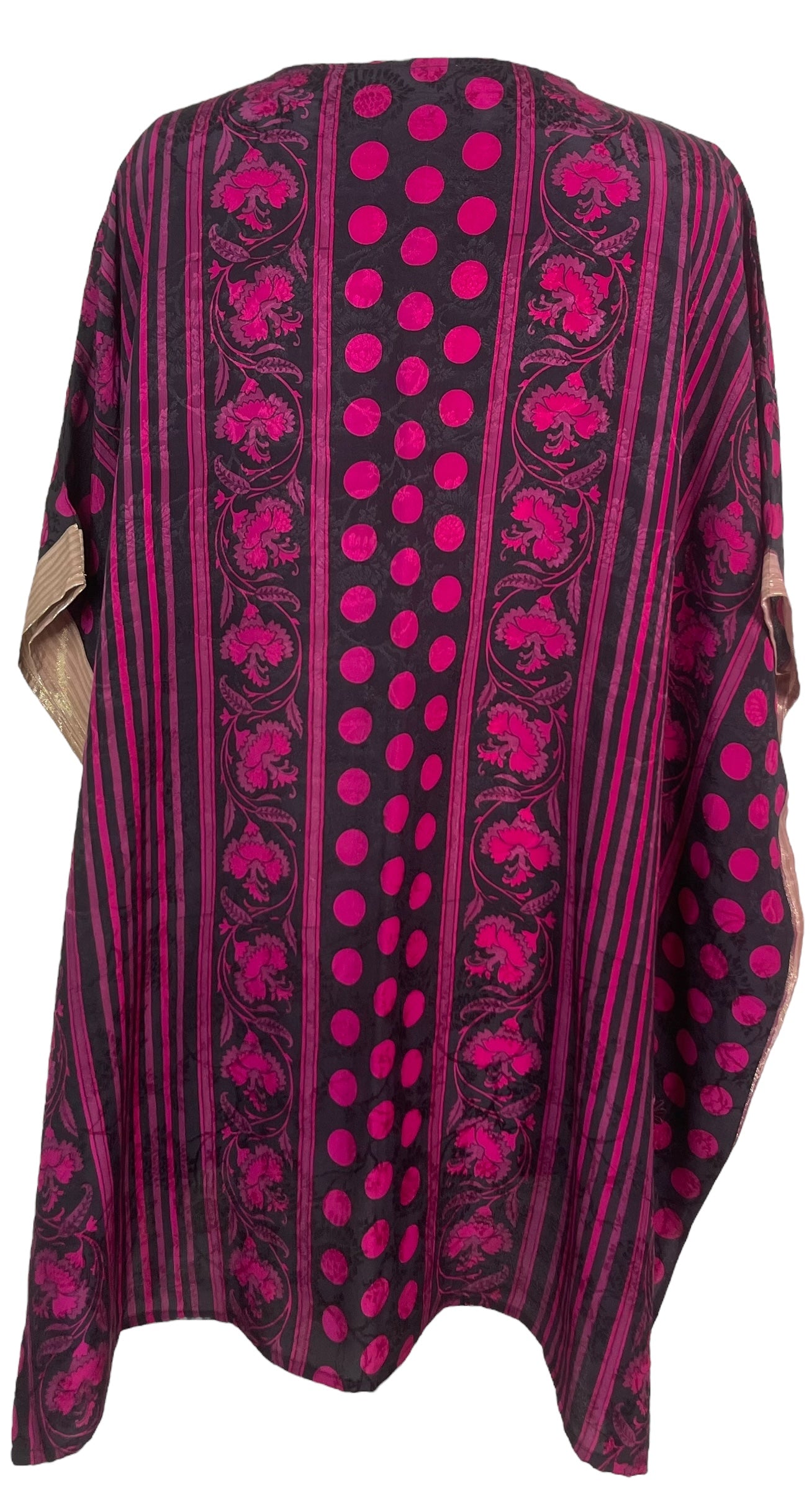 PRC7504 Avatar Pure Silk Short Kaftan Tunic with Slits