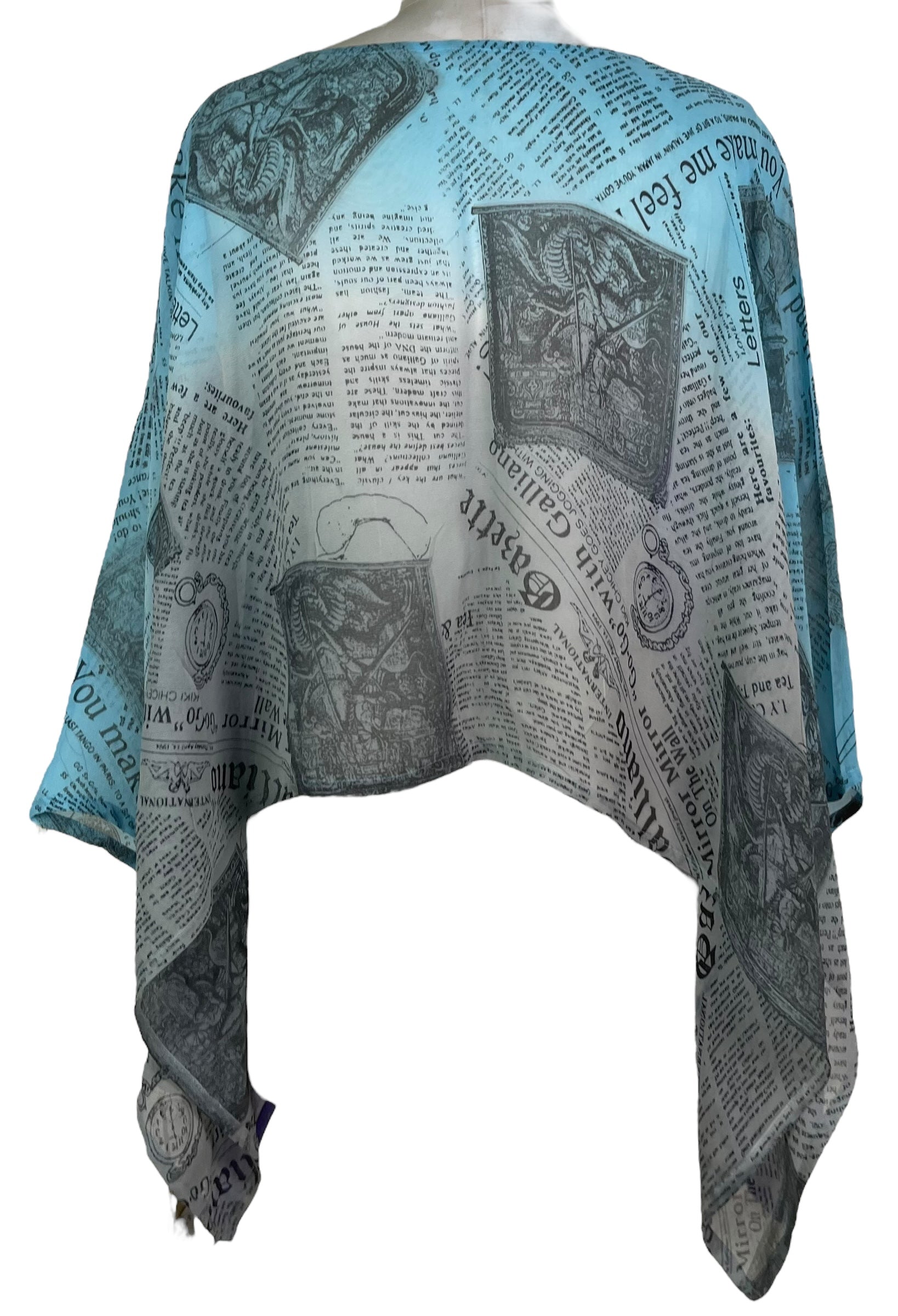 PREVIEW PRG7987 Sheer Pure Silk Wabi Sabi Capelet Poncho by DECEMBER2025 – Handmade ethical Poncho from sariKNOTsari using upcycled silk. Designed in Canada for travel and slow fashion, loved from Toronto to LA to Sydney.