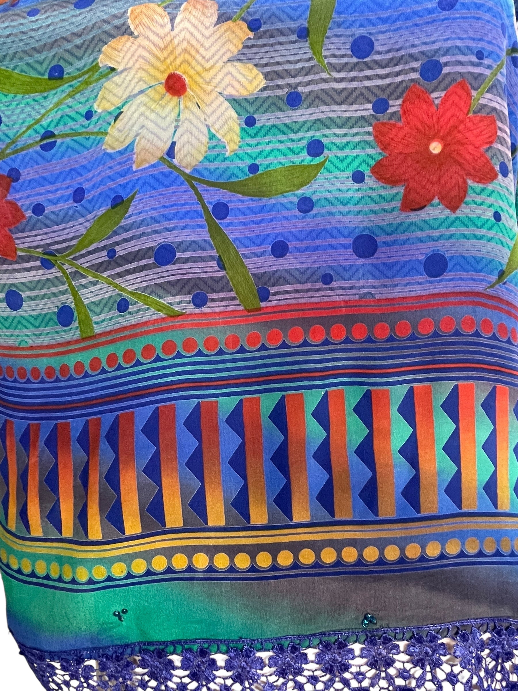 PRC6727 Avatar Pure Silk Side Slit Top