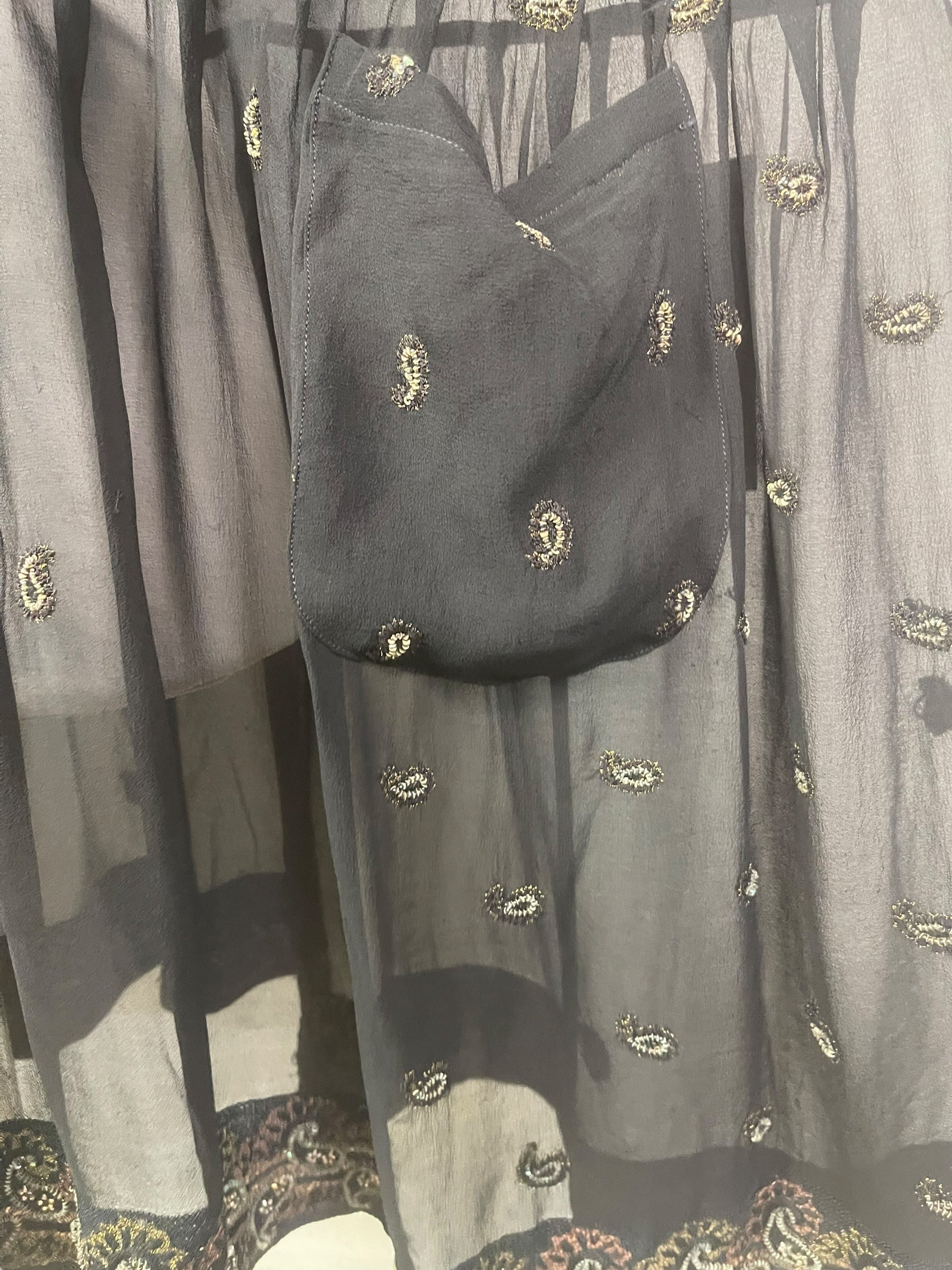 PREVIEW PRG8172 Sheer Avatar Pure Silk Boxy Babydoll Dress by FEBRUARY2026 – Handmade ethical Boxy Babydoll Dress from sariKNOTsari using upcycled silk. Designed in Canada for travel and slow fashion, loved from Toronto to LA to Sydney.