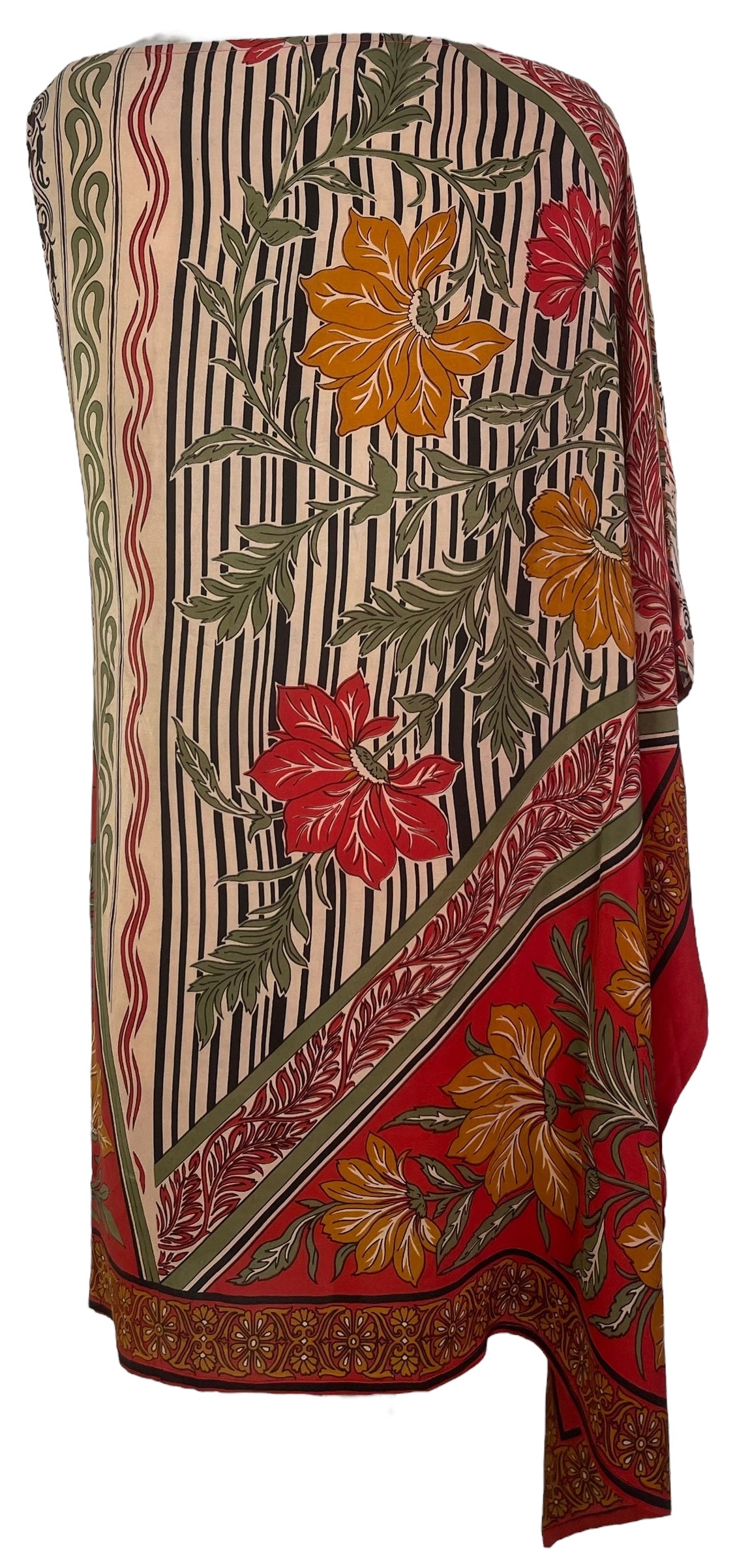 PRC7644 Wabi Sabi Pure Silk One Shoulder Dress