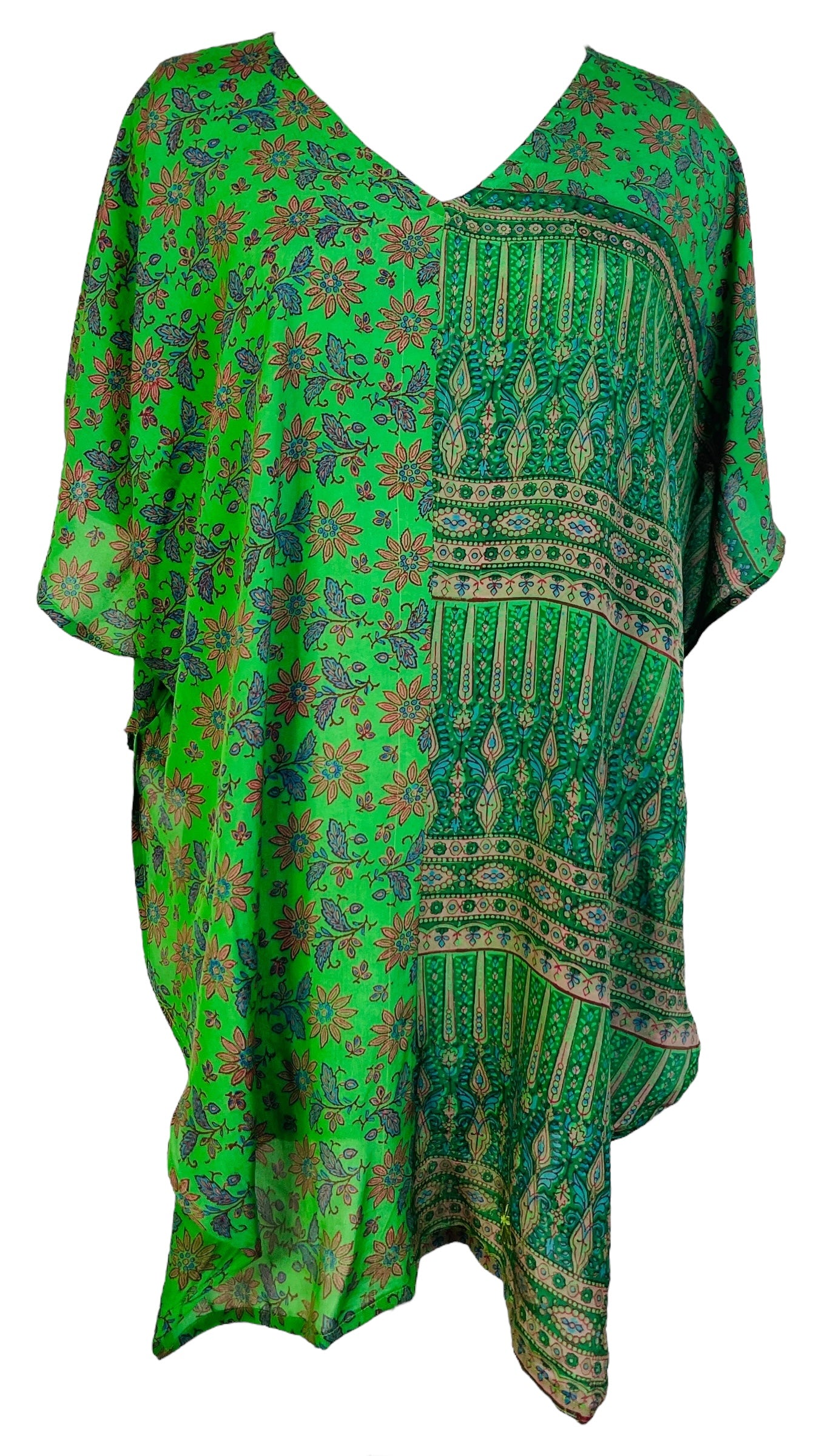 PRG6525 Sheer Avatar Pure Silk Waterfall Top