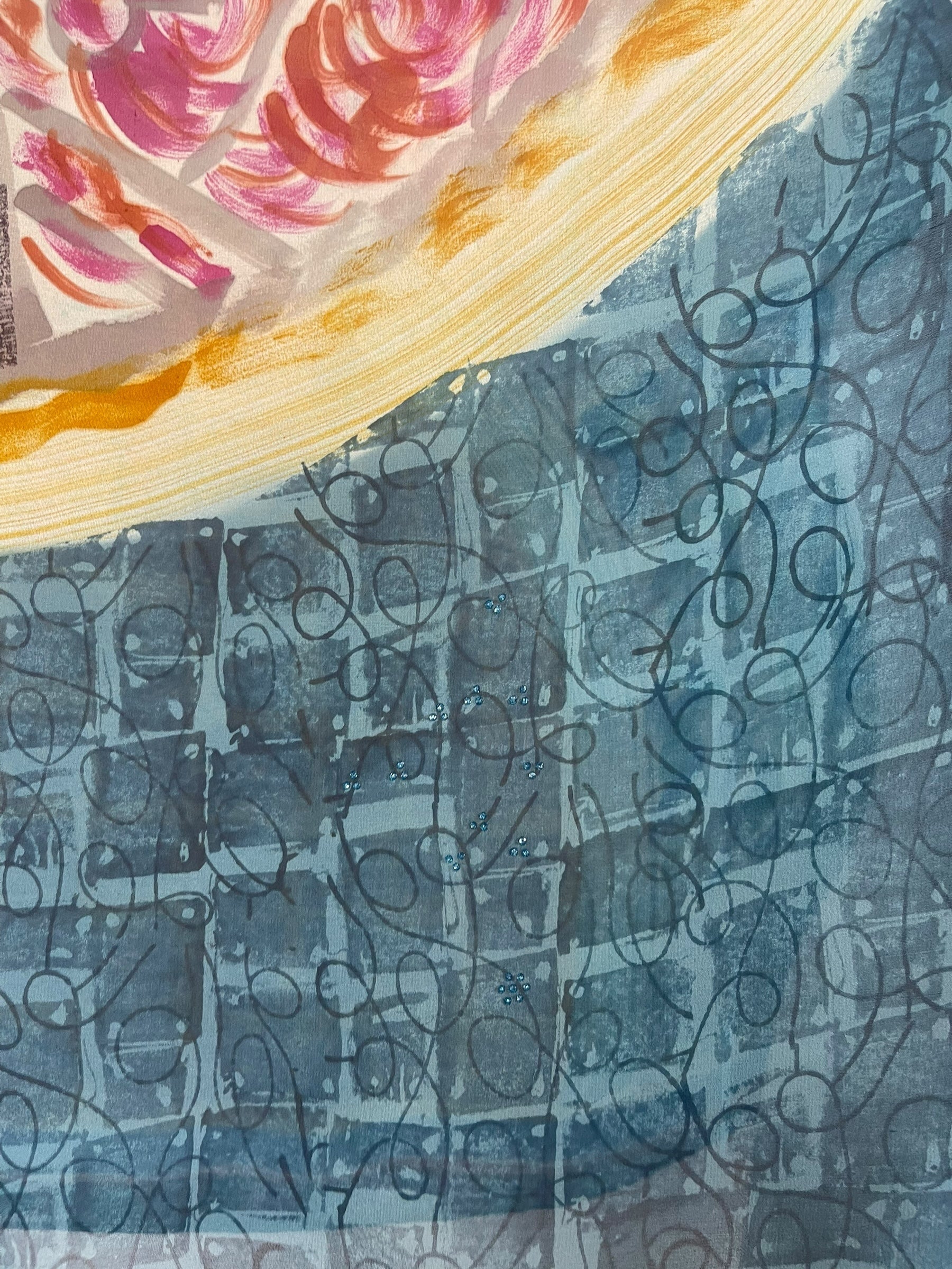 PRG7706 Sheer Avatar Pure Silk Capelet Poncho