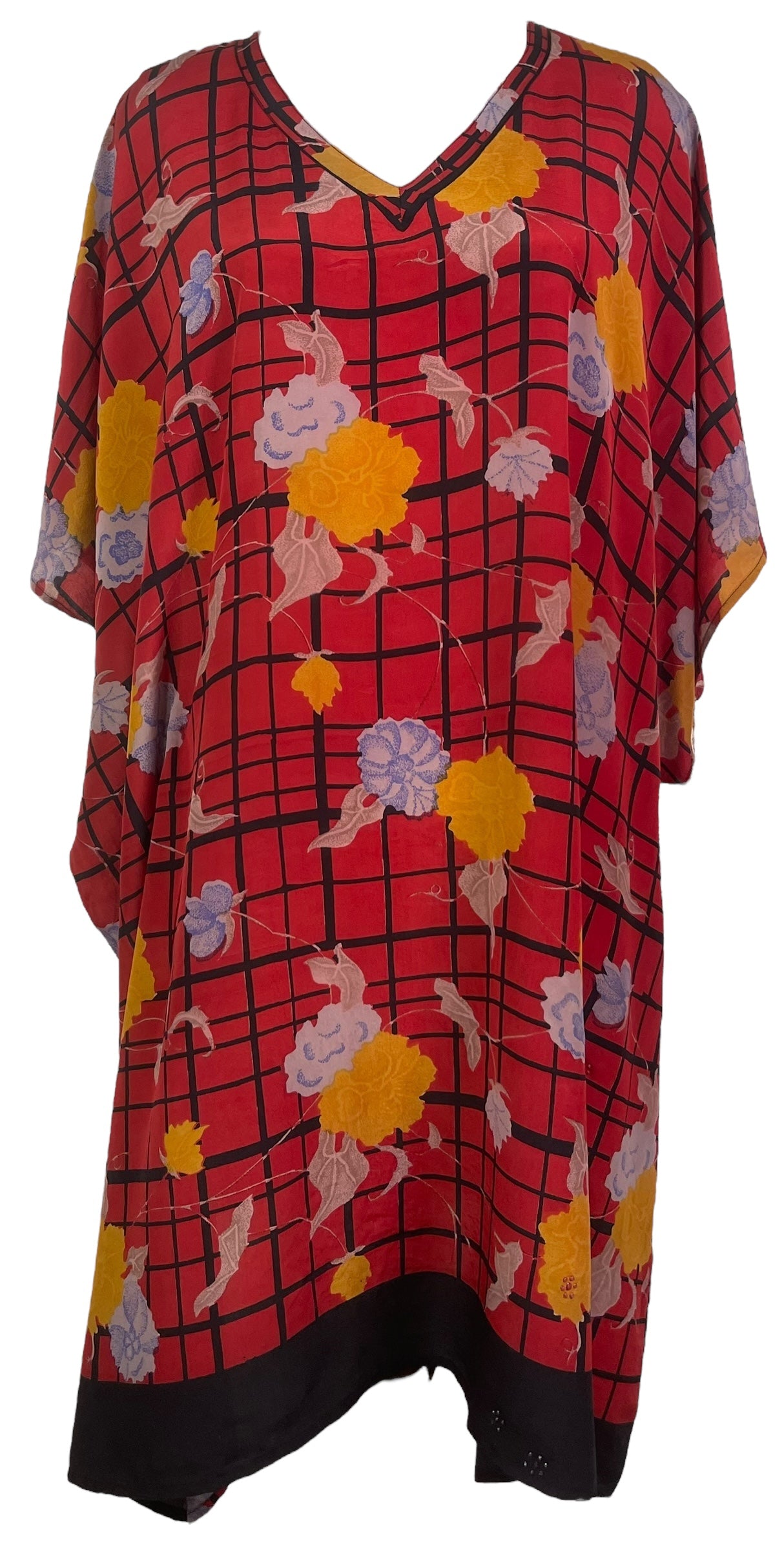 PRC7775 Avatar Pure Silk Midi Length Kaftan