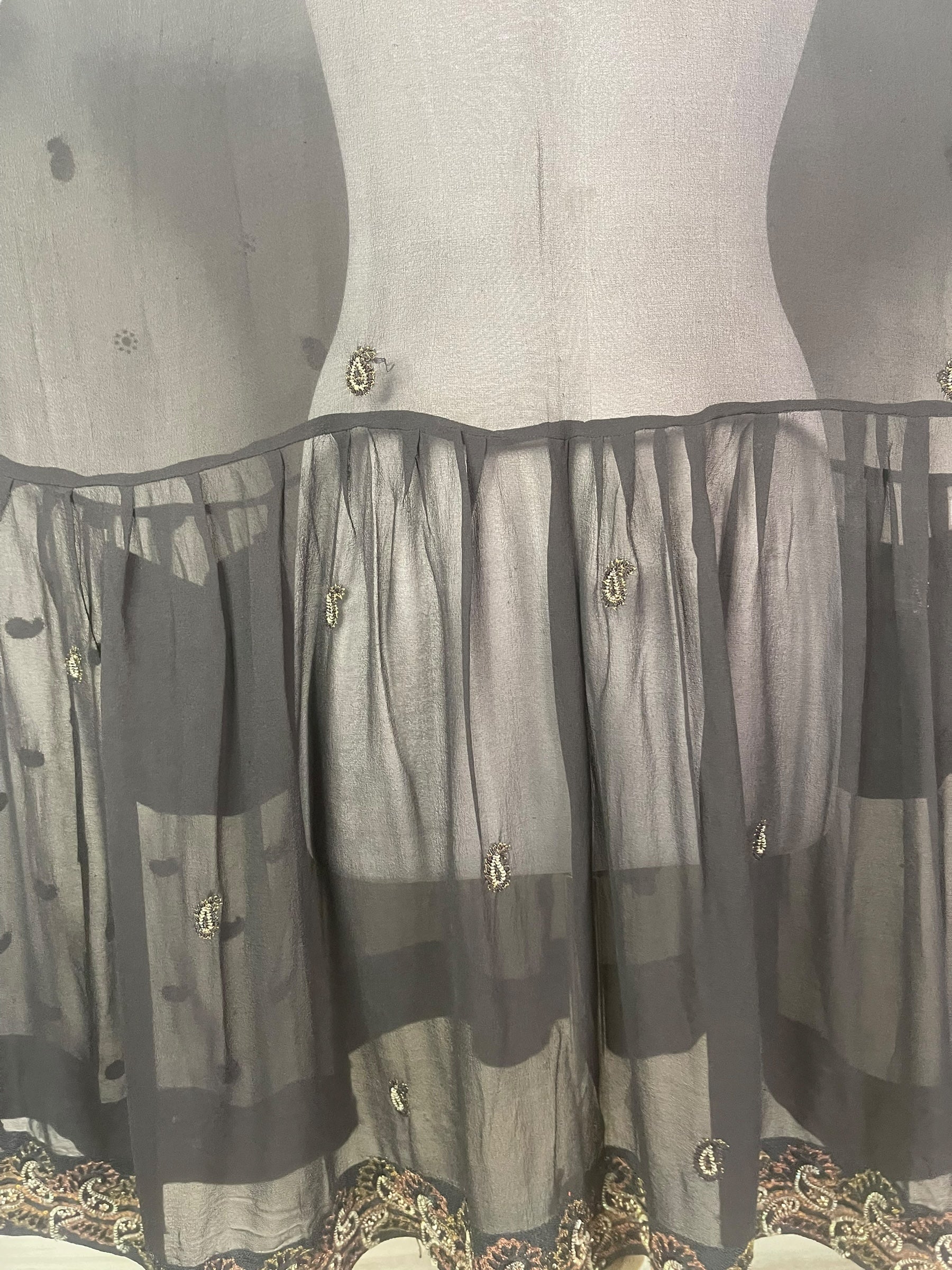 PREVIEW PRG8172 Sheer Avatar Pure Silk Boxy Babydoll Dress by FEBRUARY2026 – Handmade ethical Boxy Babydoll Dress from sariKNOTsari using upcycled silk. Designed in Canada for travel and slow fashion, loved from Toronto to LA to Sydney.