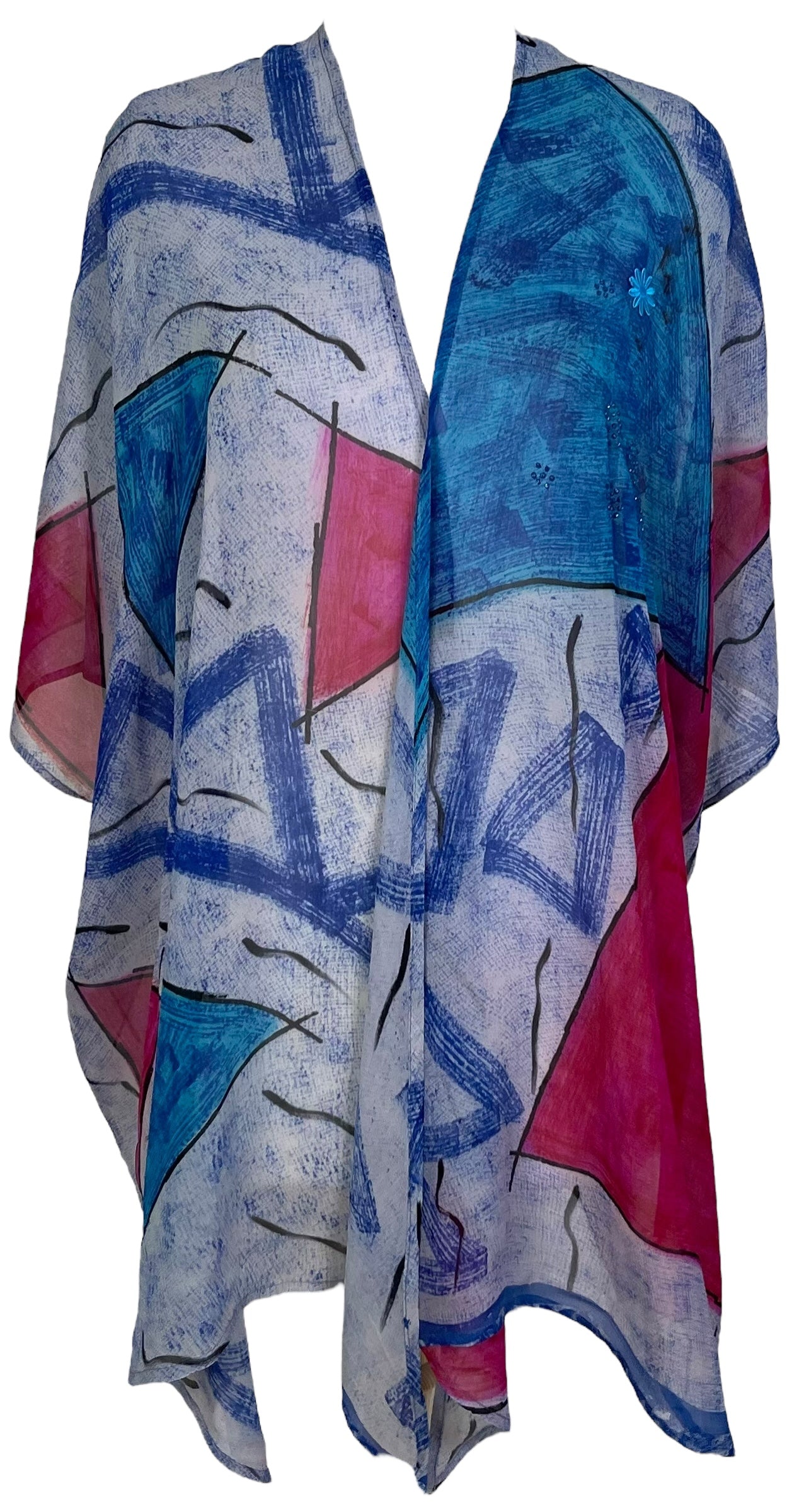 PRG7270 Sheer Avatar Pure Silk Cardigan