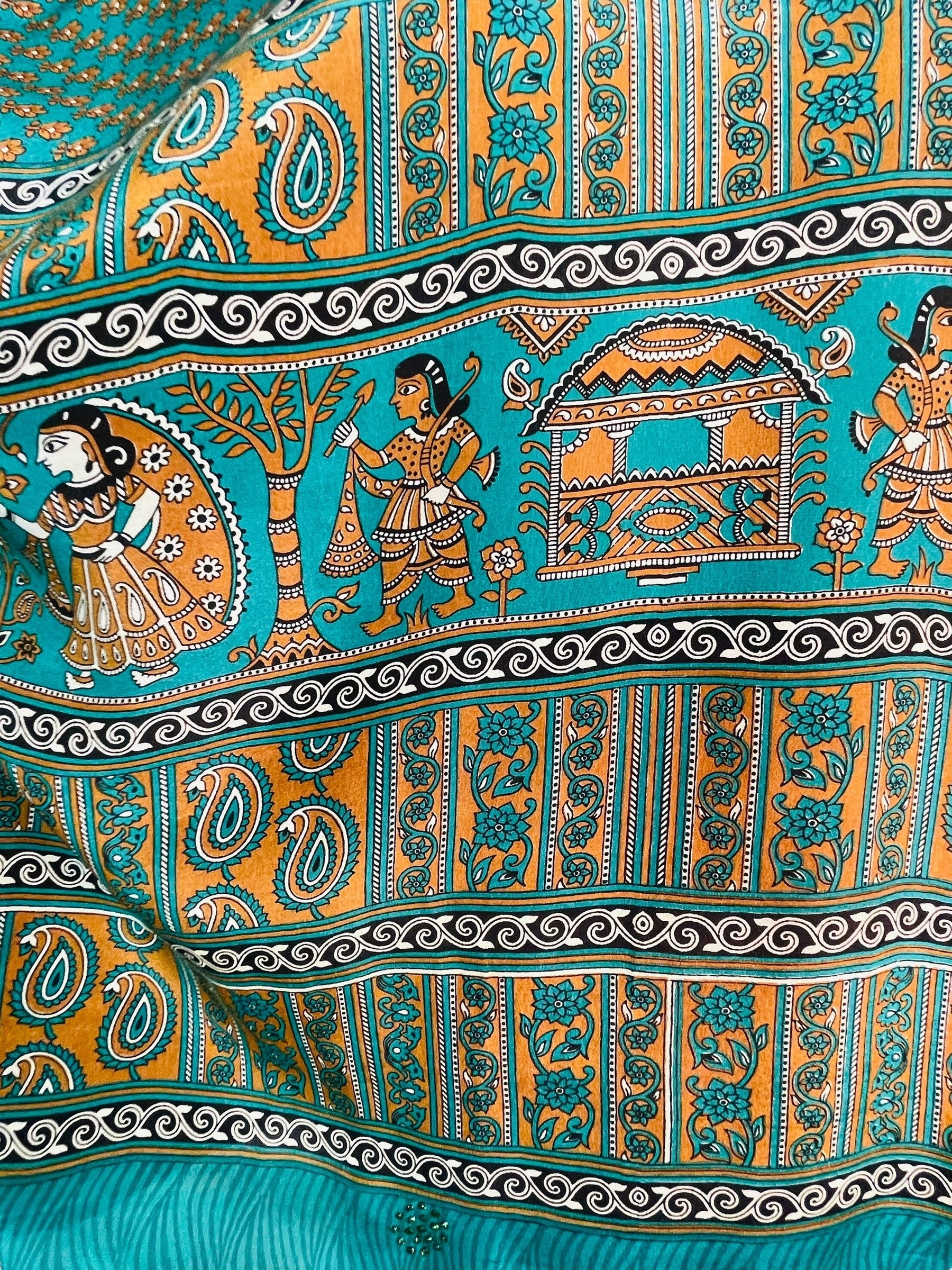 PRC7612 Avatar Pure Silk Long Tunic with Side Ties