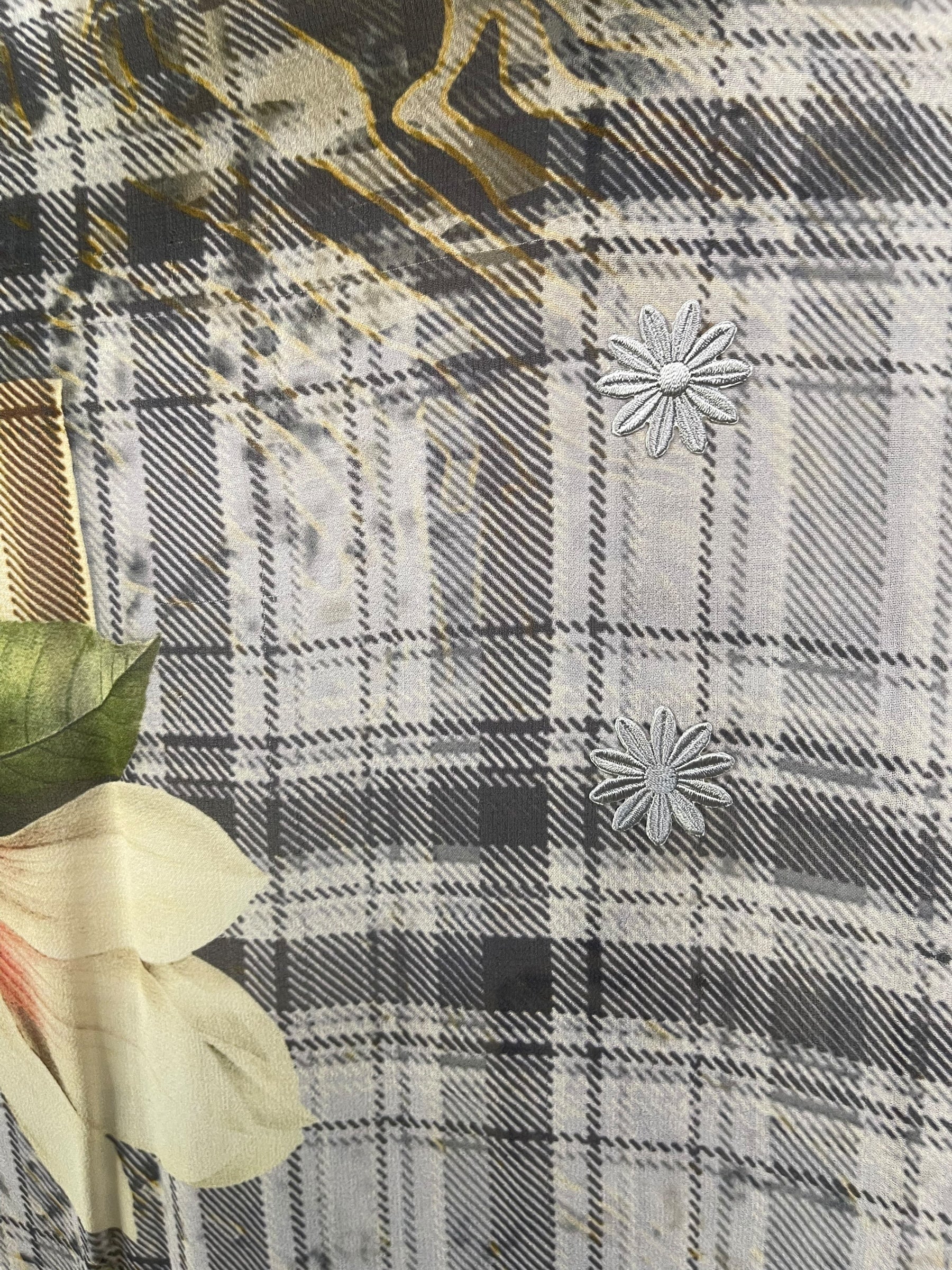 PRG7626 Sheer Avatar Long Pure Silk Kimono Sleeved Duster with Belt