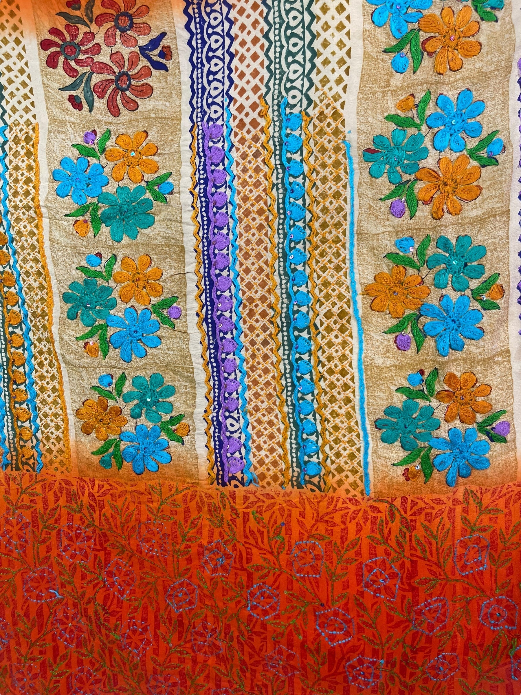 PRC8011 Avatar Pure Silk Short Kaftan Tunic with Slits