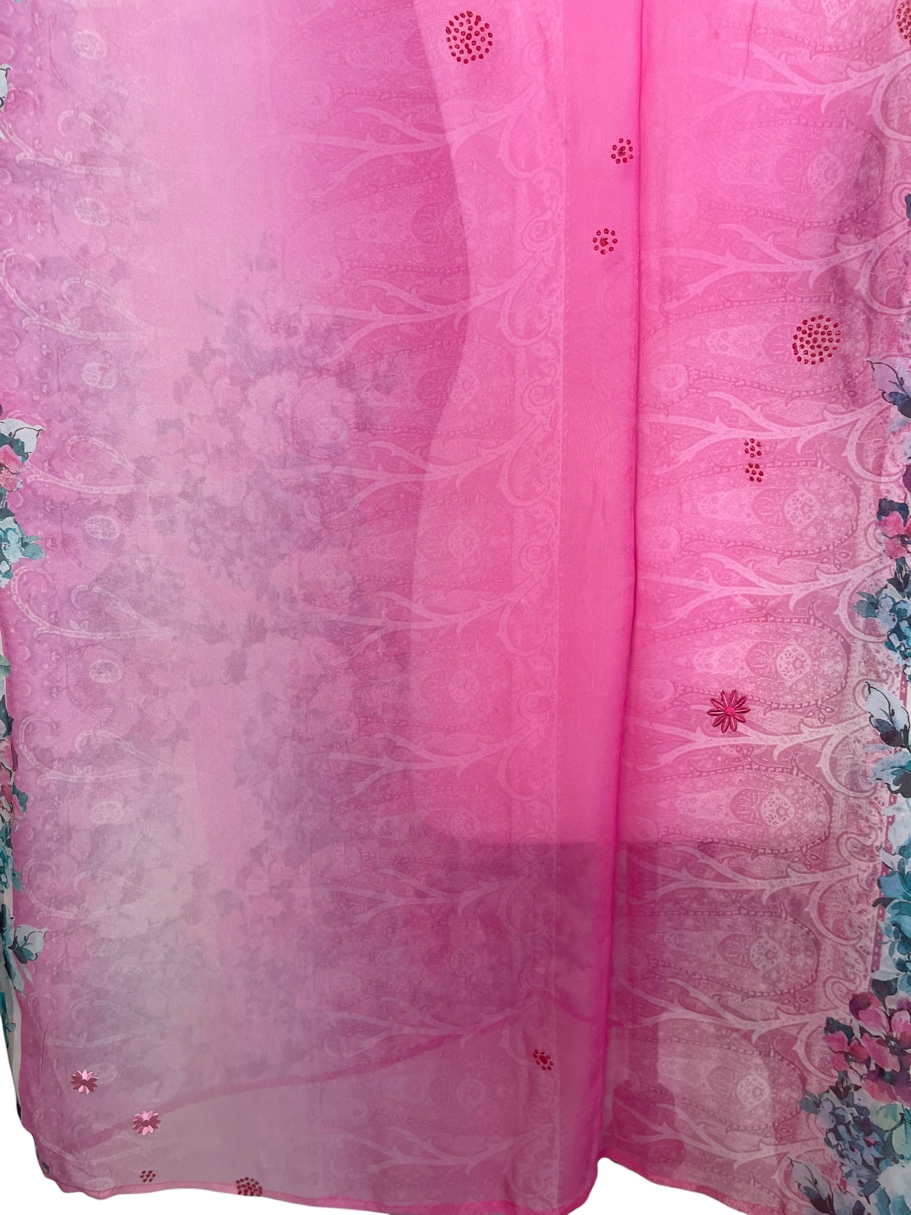 PREVIEW PRG8569 Sheer Avatar Pure Silk Midi Length Kaftan by MARCH2026 – Handmade ethical Midi Length Kaftan from sariKNOTsari using upcycled silk. Designed in Canada for travel and slow fashion, loved from Toronto to LA to Sydney. Featuring Zsiska, Bryn Walker and Artisan Leather coats by Rejean Pepin, Pepin designs