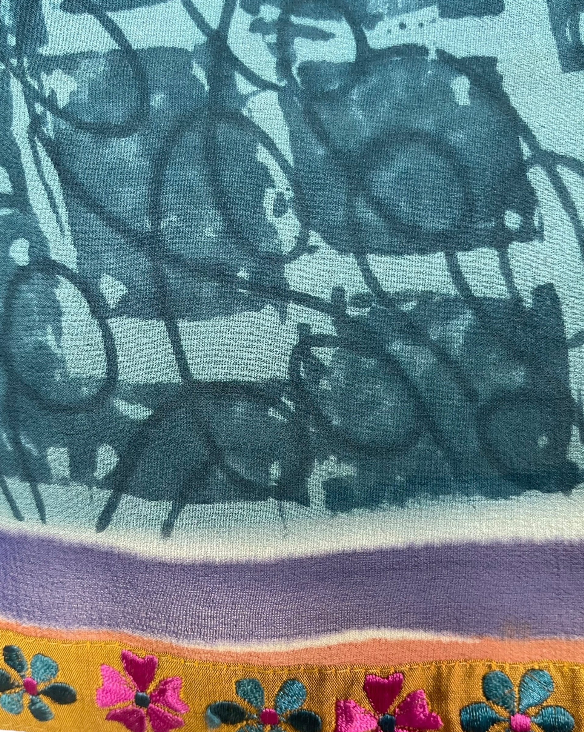 PRG7706 Sheer Avatar Pure Silk Capelet Poncho