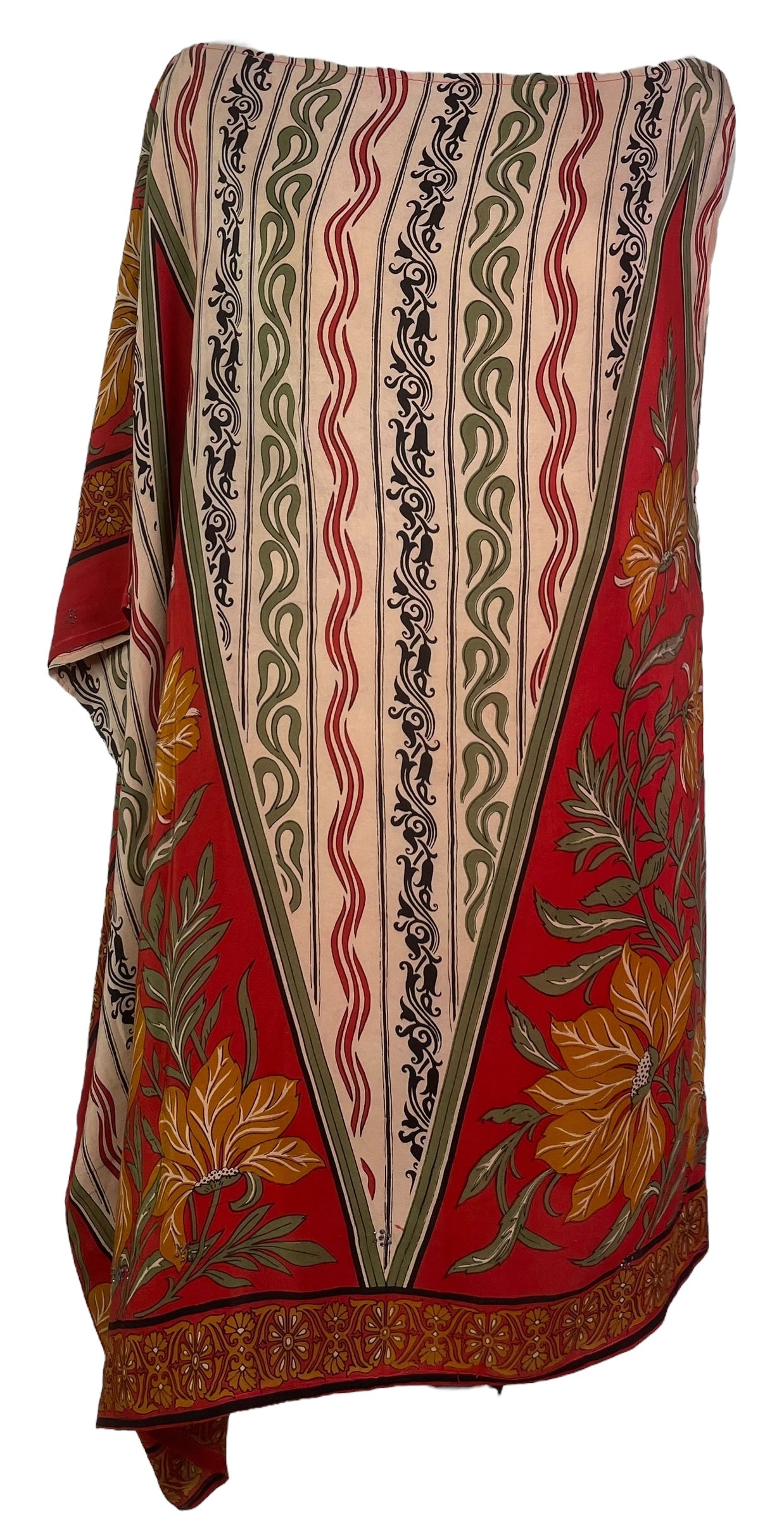 PRC7644 Wabi Sabi Pure Silk One Shoulder Dress