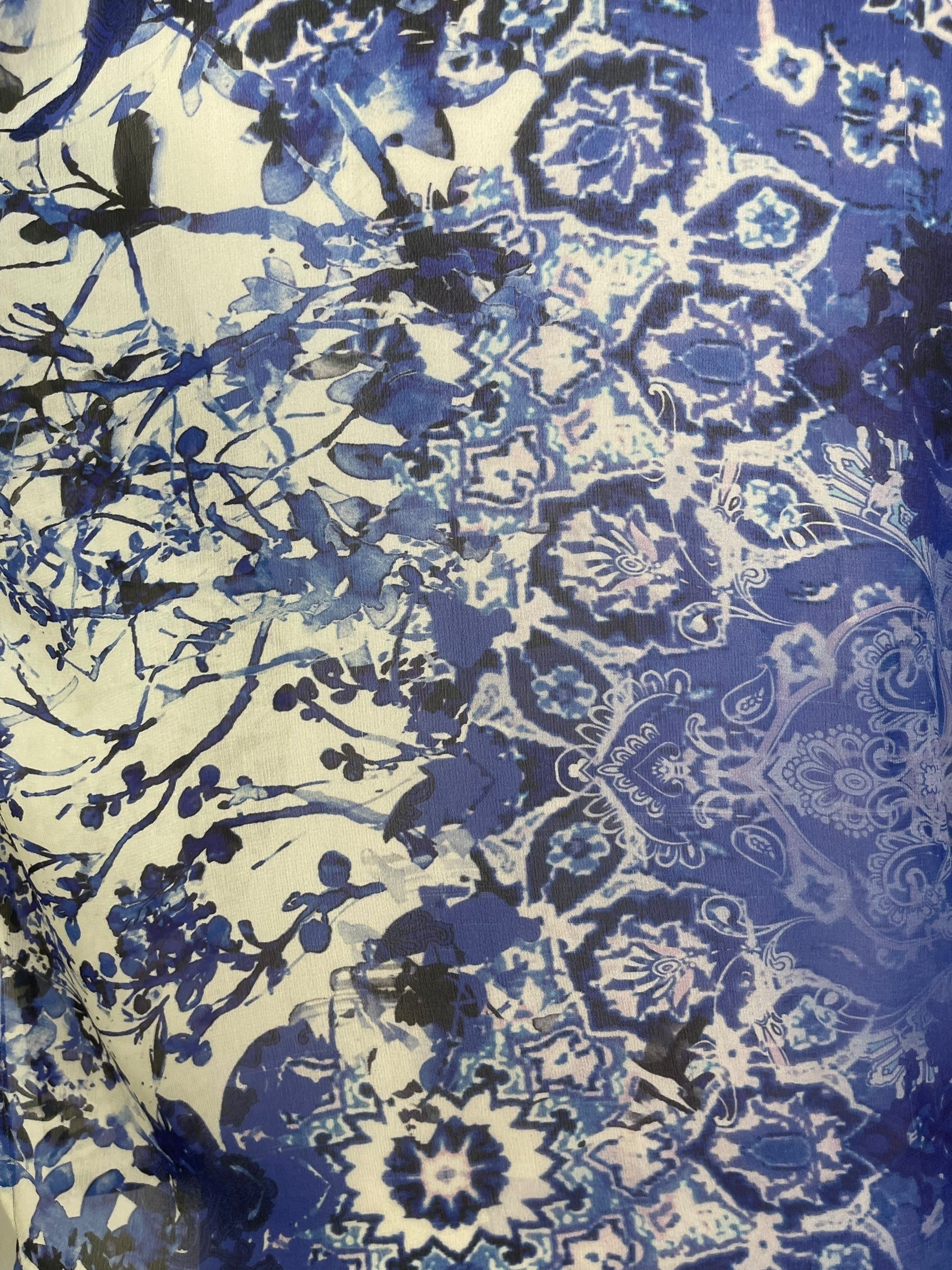 PRG7829 Sheer Avatar Pure Silk Side Slit Top by Kerri – Handmade ethical Side Slit Top from sariKNOTsari using upcycled silk. Designed in Canada for travel and slow fashion, loved from Toronto to LA to Sydney.