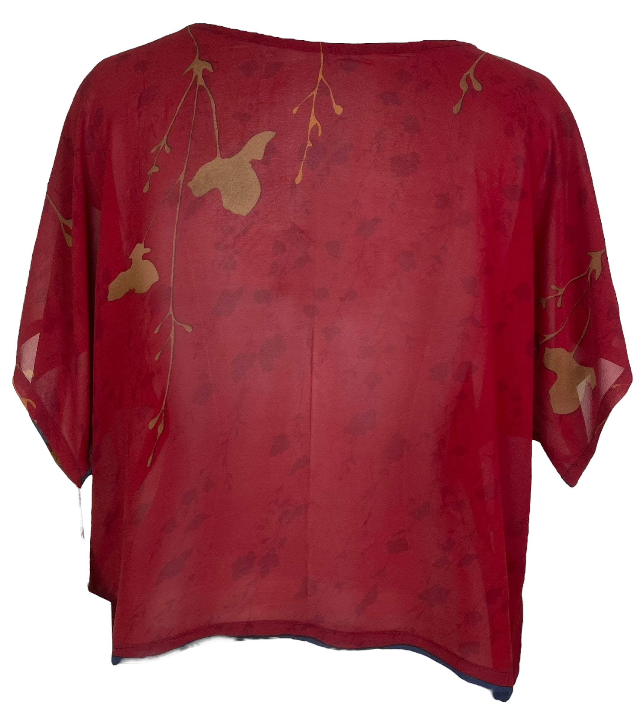 PRG4950 Sheer Avatar Pure Silk Boxy Top